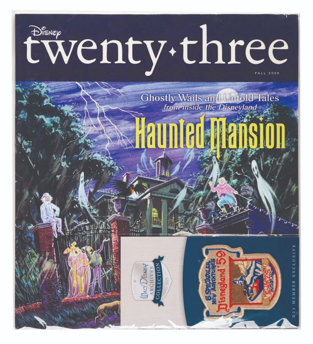 A Fall 2009 D23 Haunted Mansion Issue and Patch.