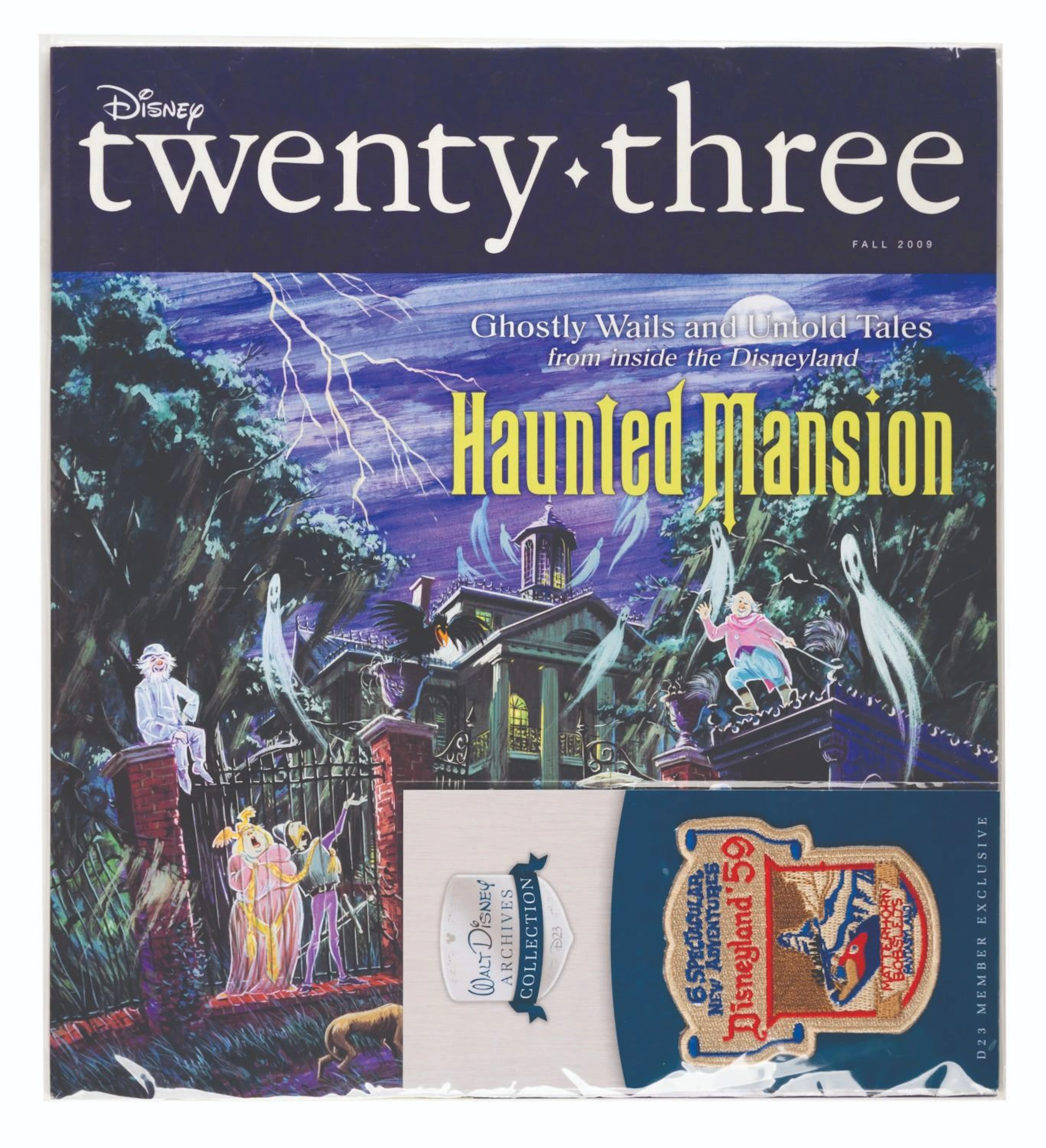 A Fall 2009 D23 Haunted Mansion Issue and Patch.