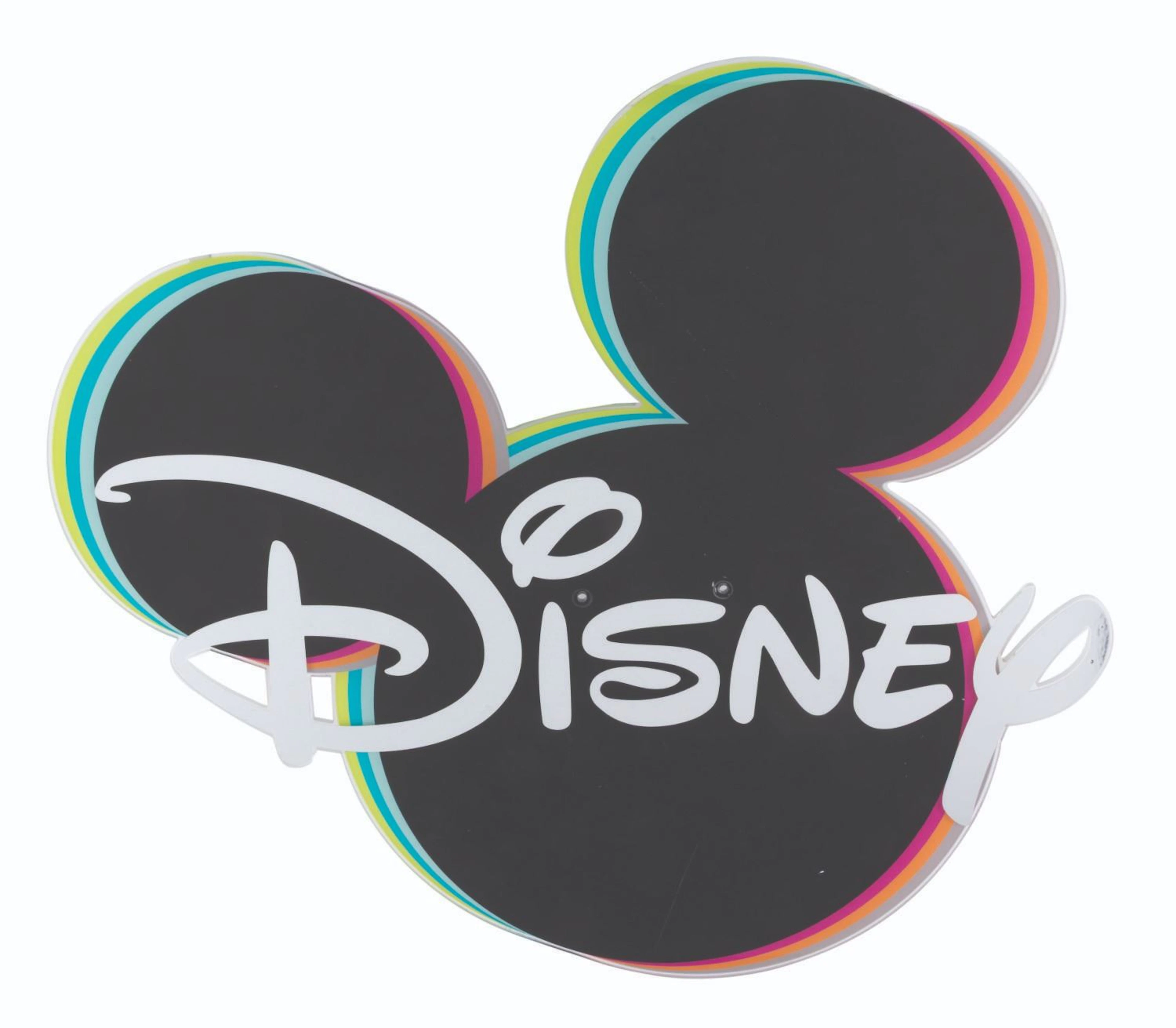 A Disney Store Display Sign.