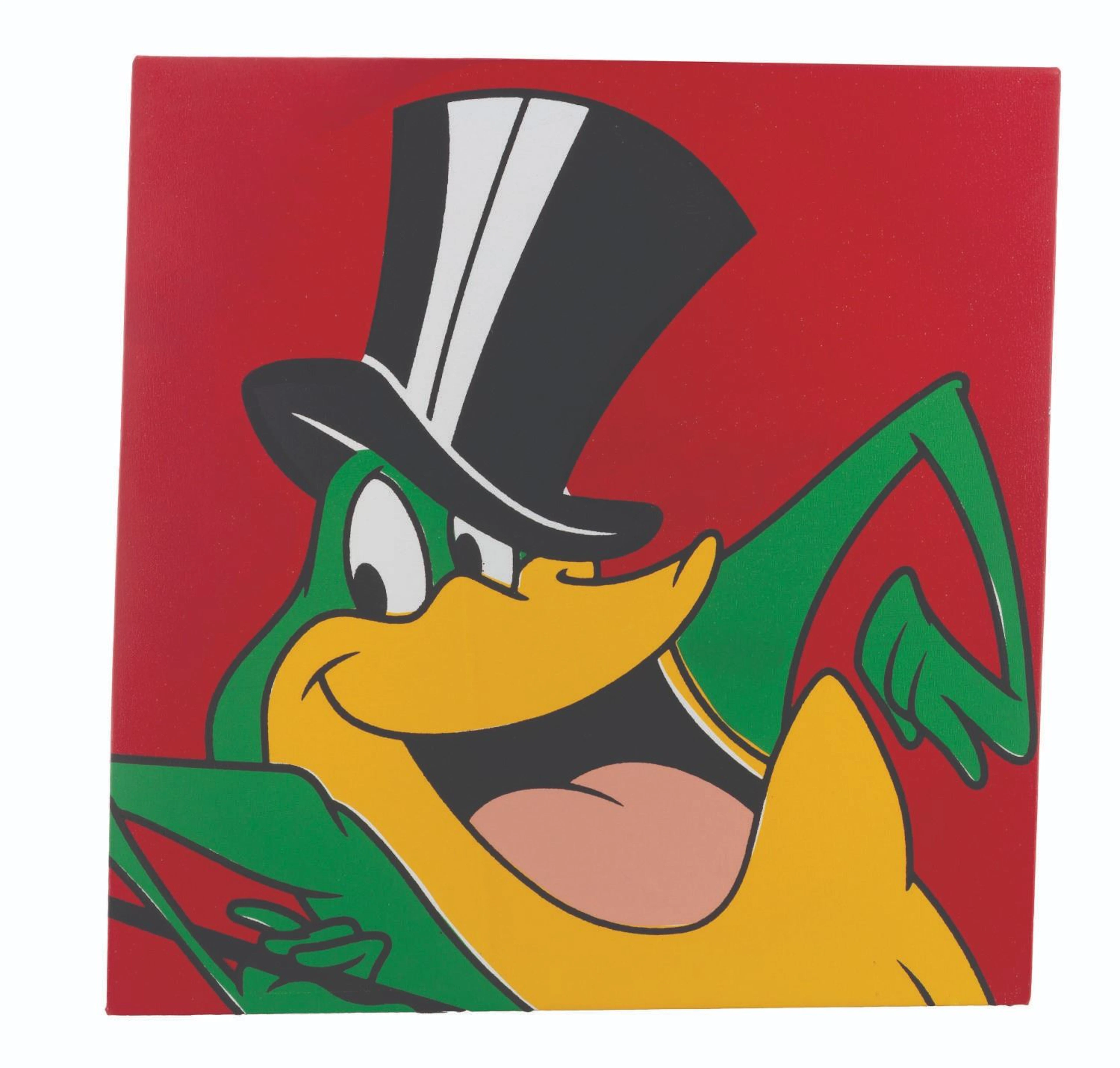 A Limited Edition 50 Michigan J. Frog Silkscreen on Canvas.