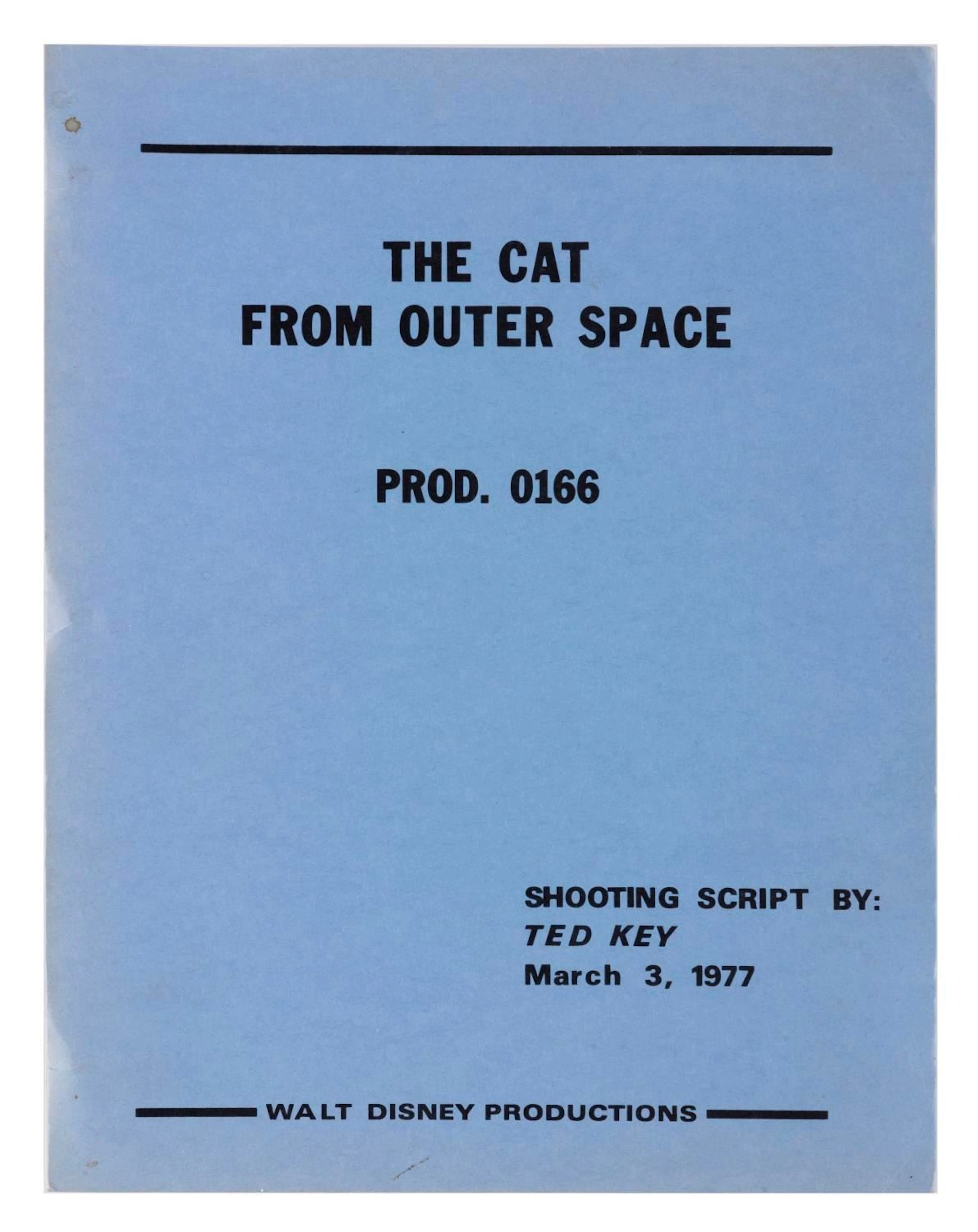 A "The Cat from Outer Space" Script.