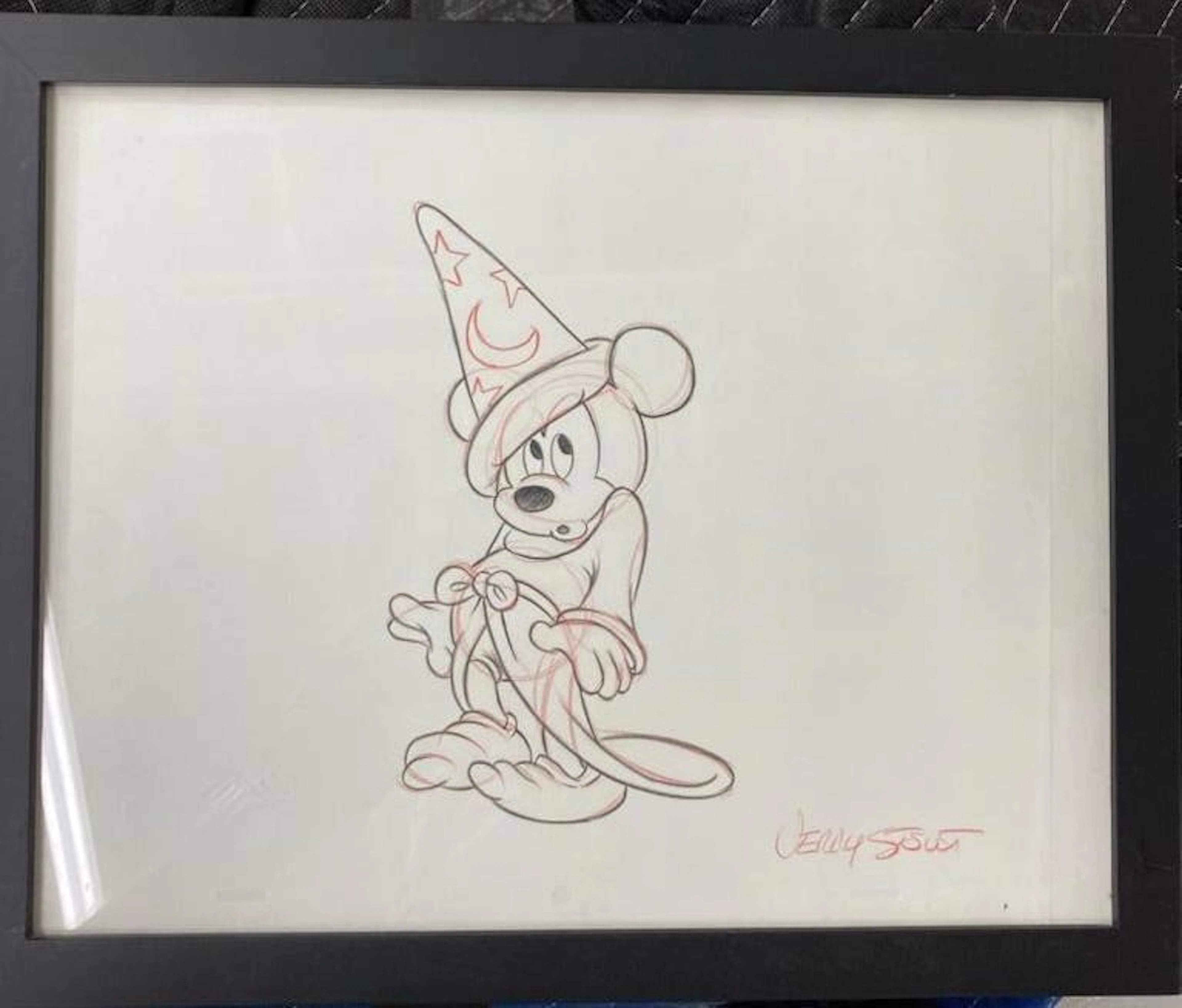A Disneyland Resort Original Sorcerer Mickey Drawing.