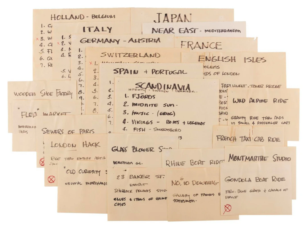 A Collection of Bill Martin's EPCOT World Showcase Notes.