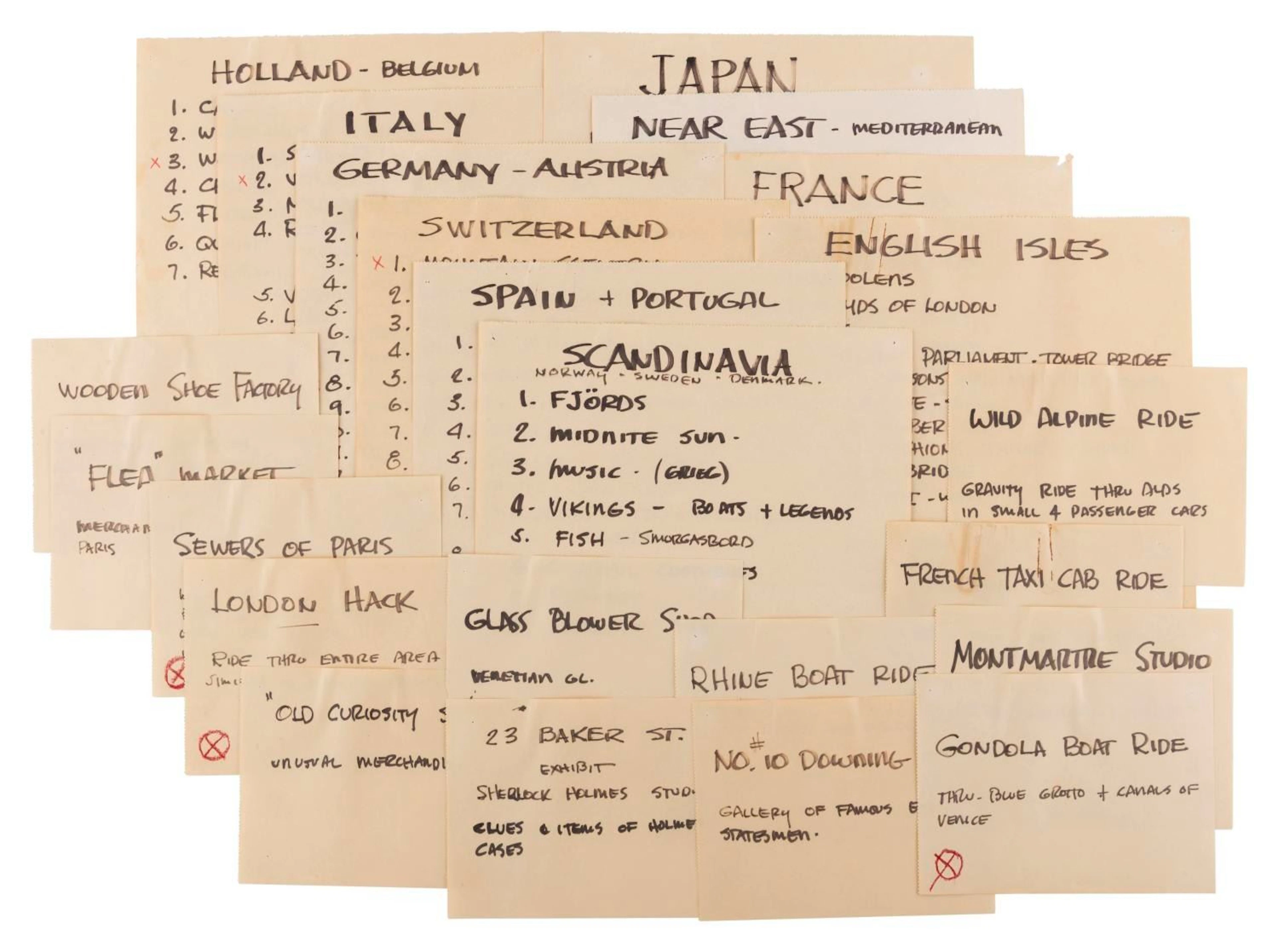 A Collection of Bill Martin's EPCOT World Showcase Notes.