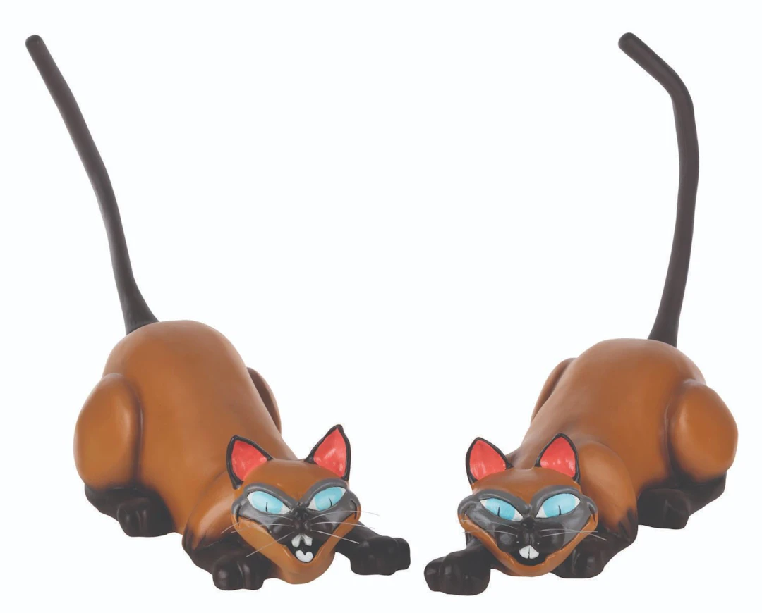 A Pair of "Lady and the Tramp" Si and Am Store Displays.