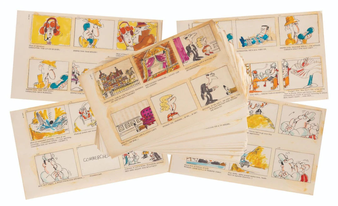 Complete Storyboards for an Unproduced Jay Ward Pilot.