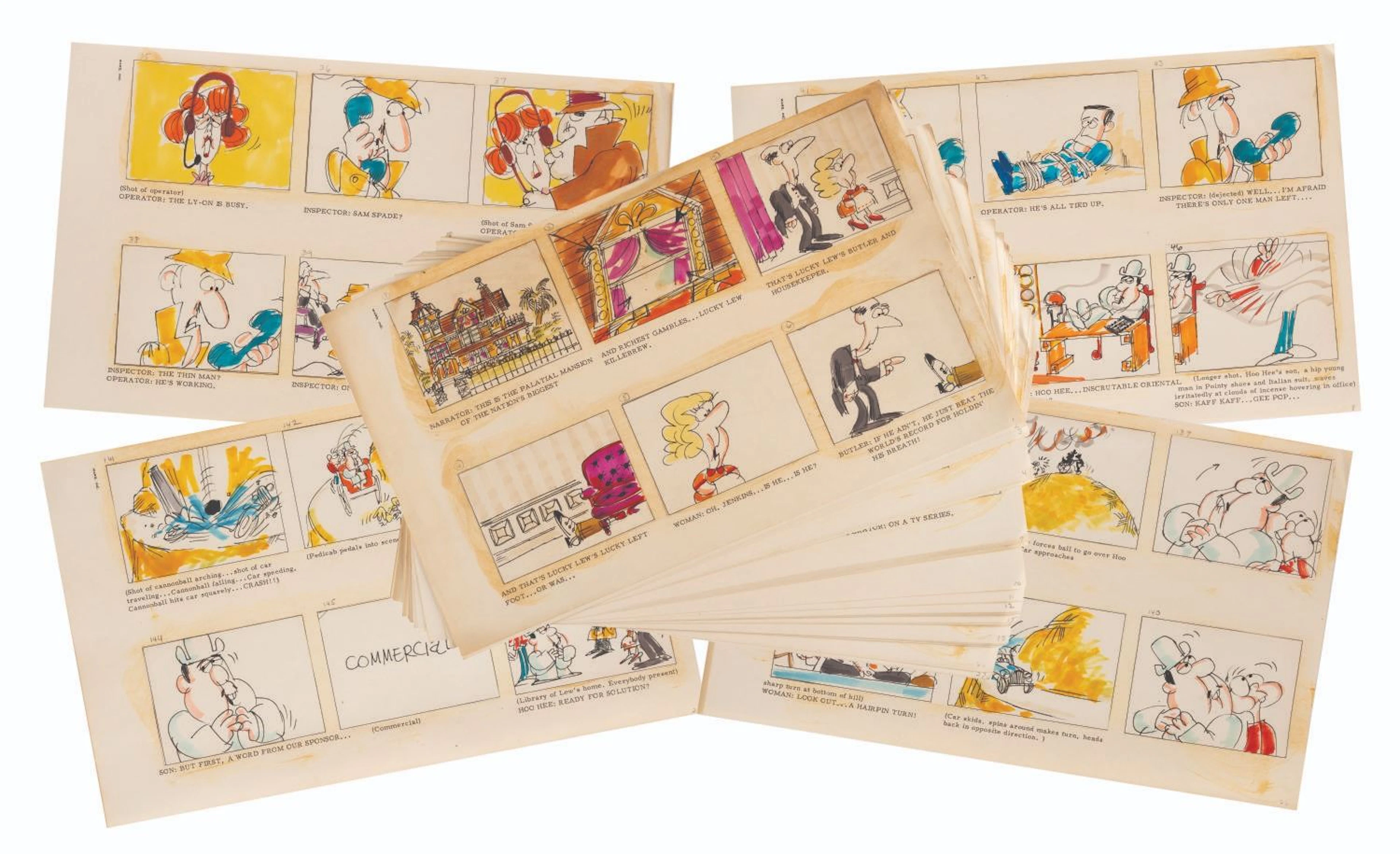 Complete Storyboards for an Unproduced Jay Ward Pilot.