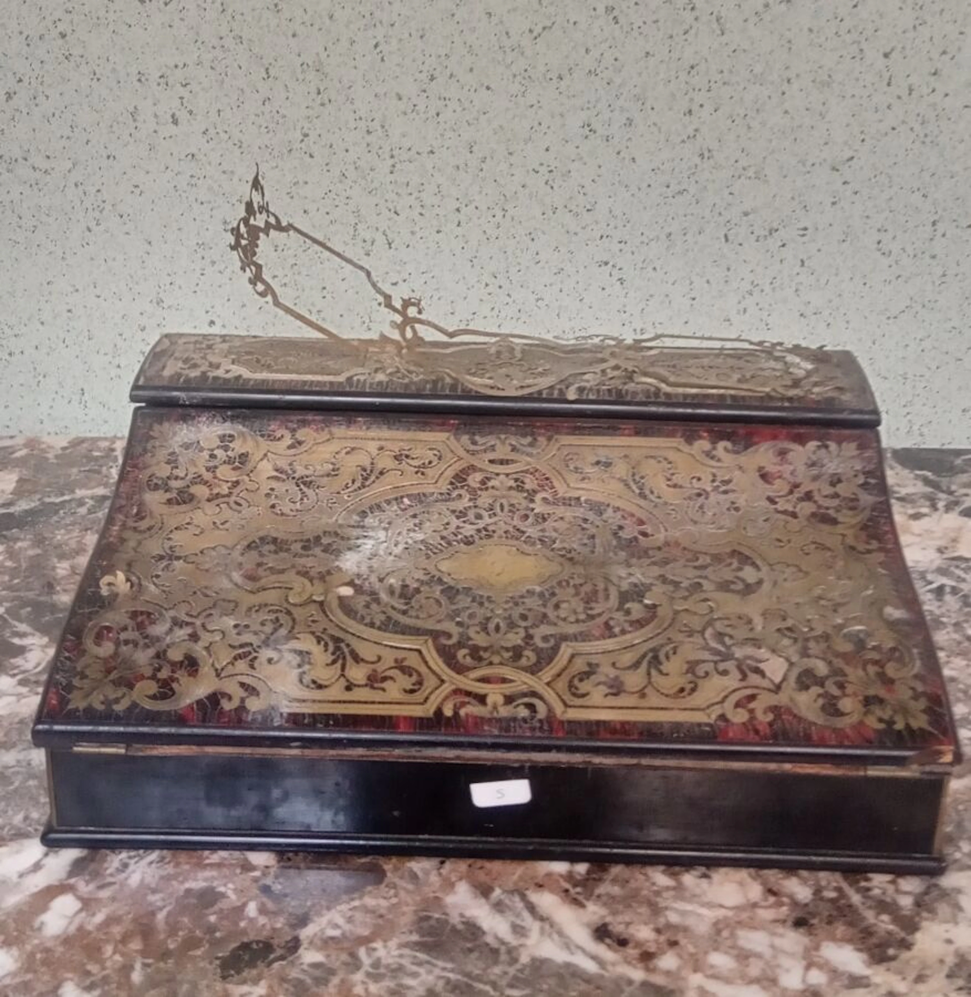 Ecritoire in Boulle marquetry (first part), tortoiseshell an - Lot 69