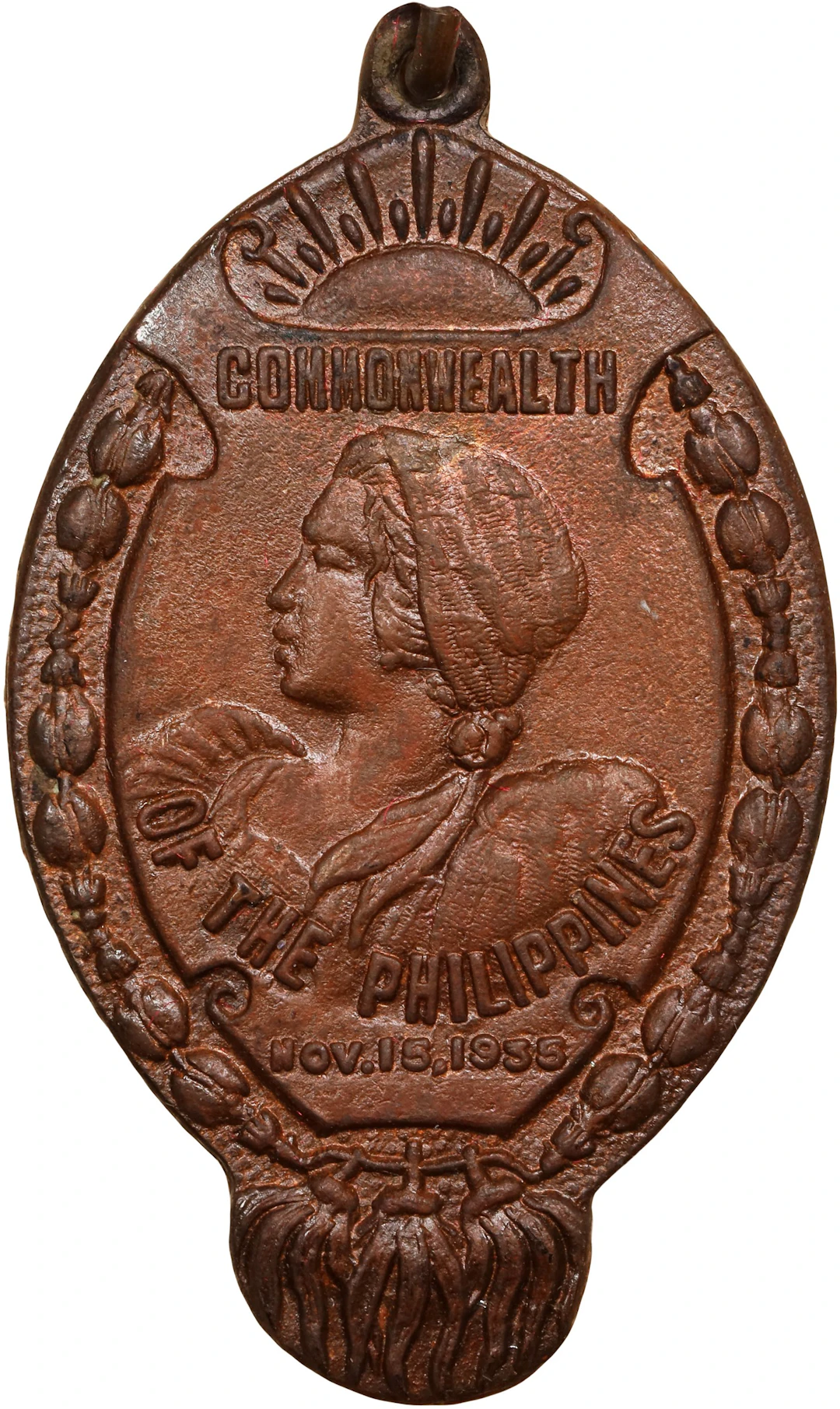 PHILIPPINES. Commonwealth Inauguration Official Replica Bronze Medal
