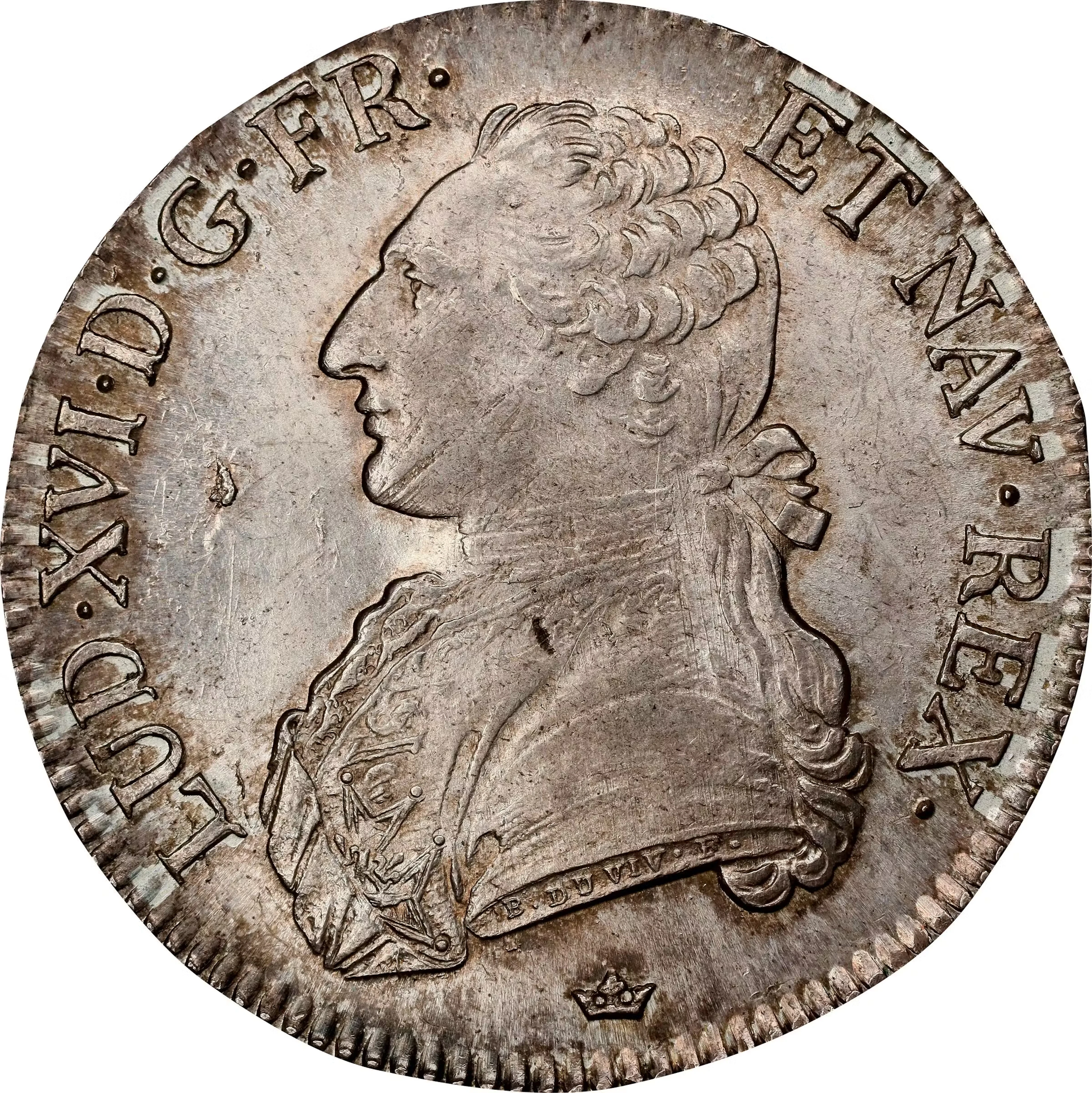 FRANCE. Kingdom. Ecu, 1789-M. Toulouse Mint. Louis XVI. PCGS MS-64.