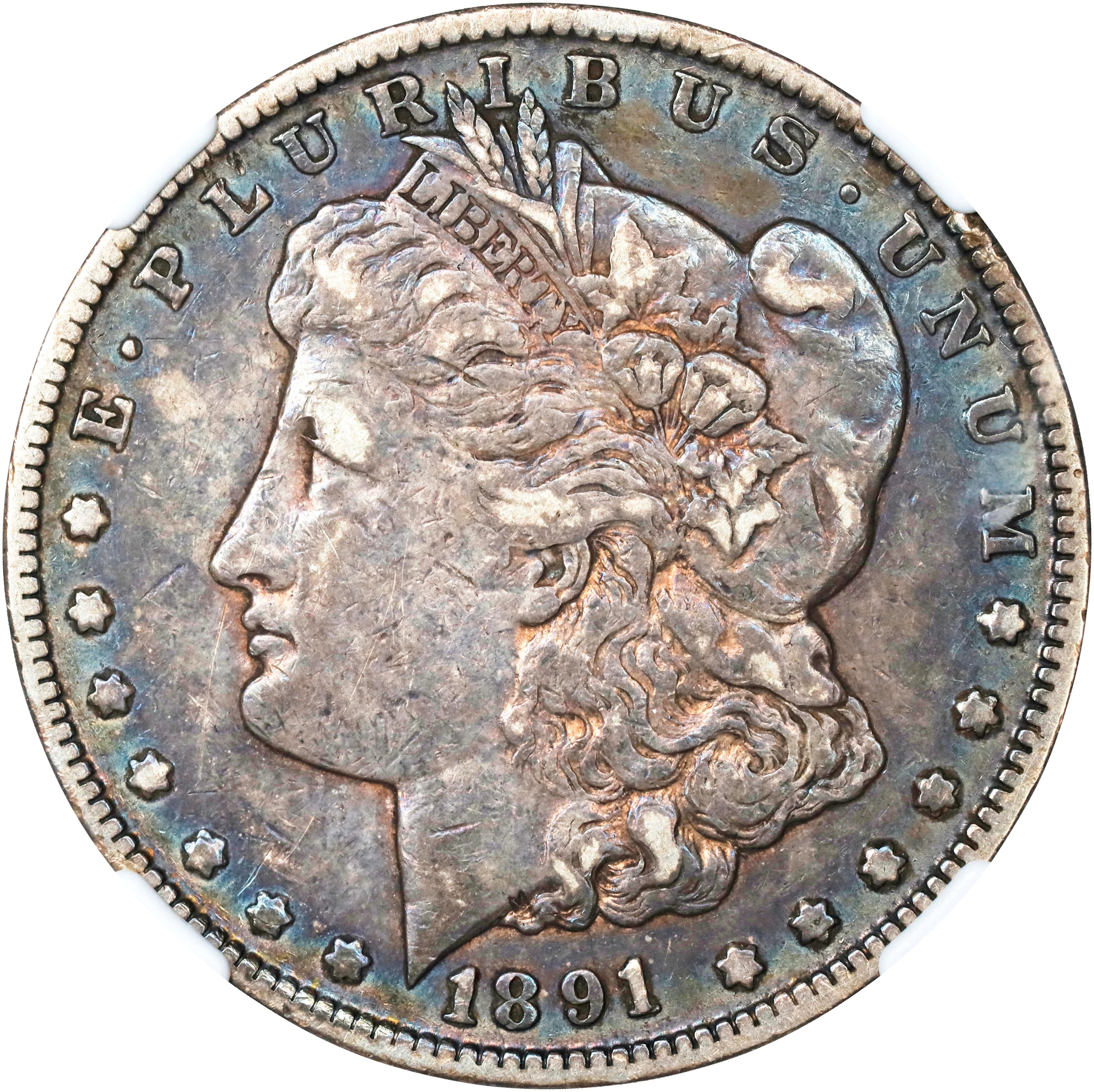 1891-CC Morgan Silver Dollar. VF-35 (NGC).