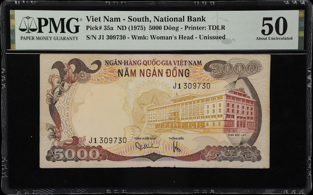 VIETNAM, SOUTH. National Bank of Vietnam. 5000 Dong, ND (1975). P-35a.
