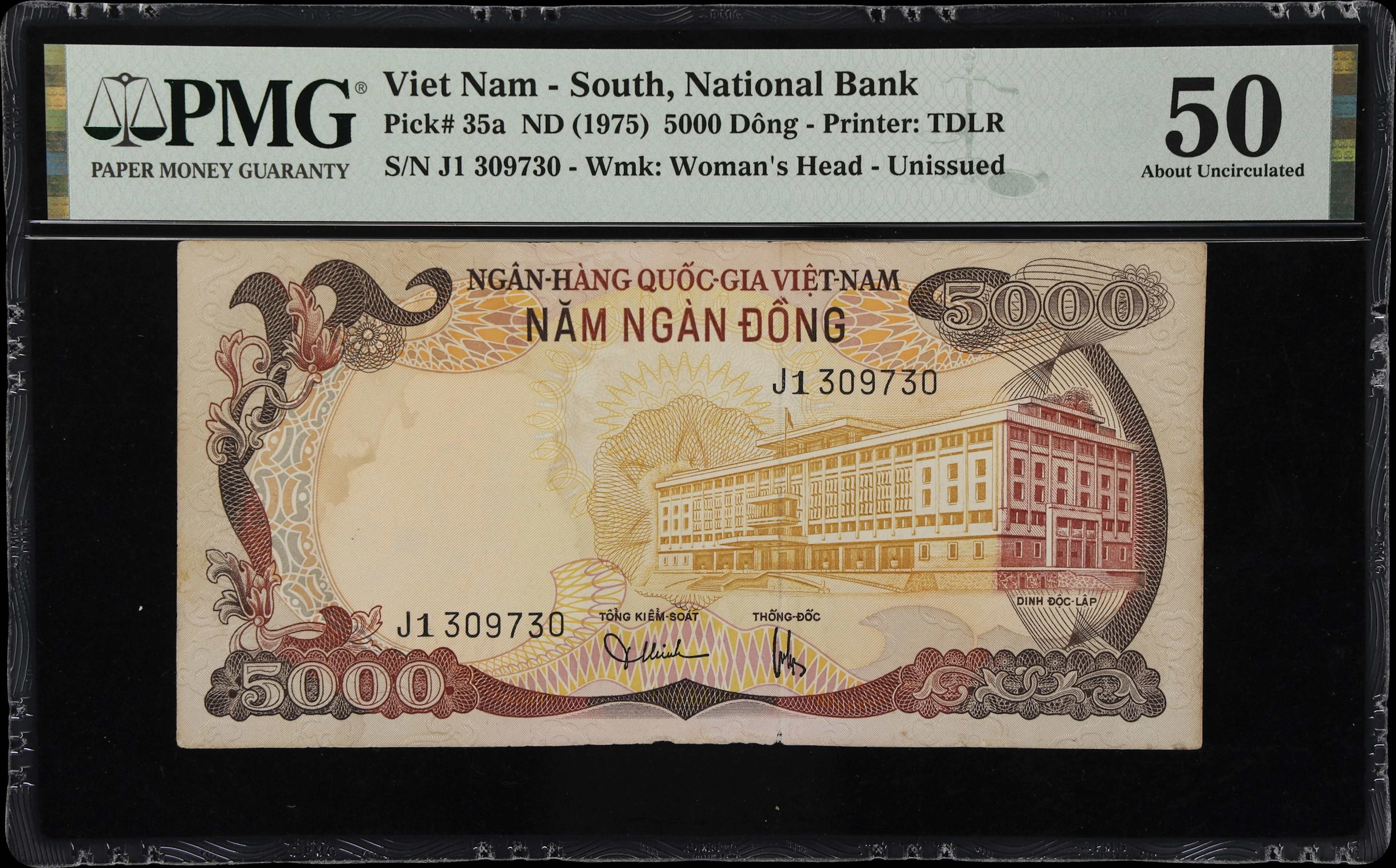 VIETNAM, SOUTH. National Bank of Vietnam. 5000 Dong, ND (1975). P-35a.