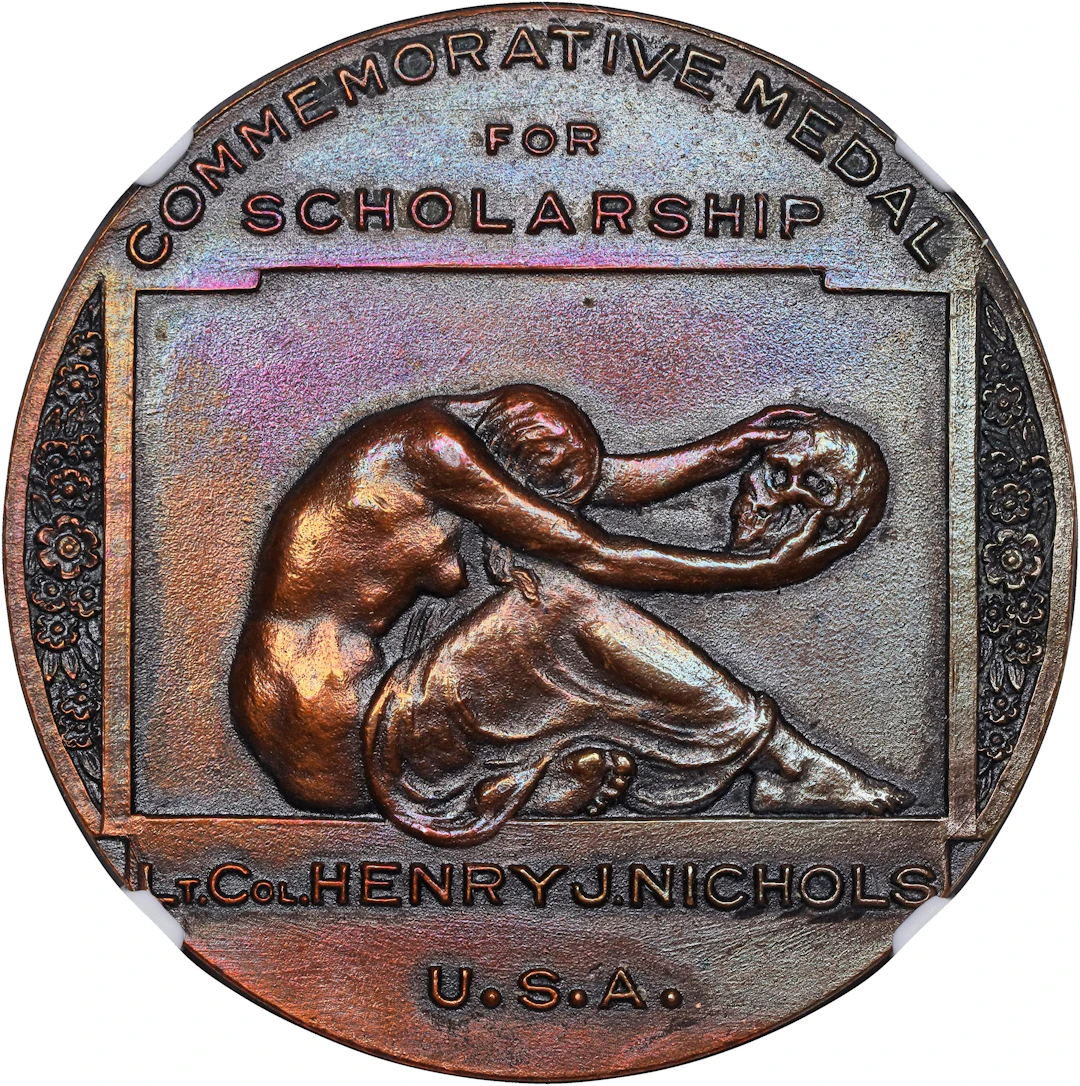 PHILIPPINES. Scholarship Bronze Medal, ND (ca. early 20th Century).
