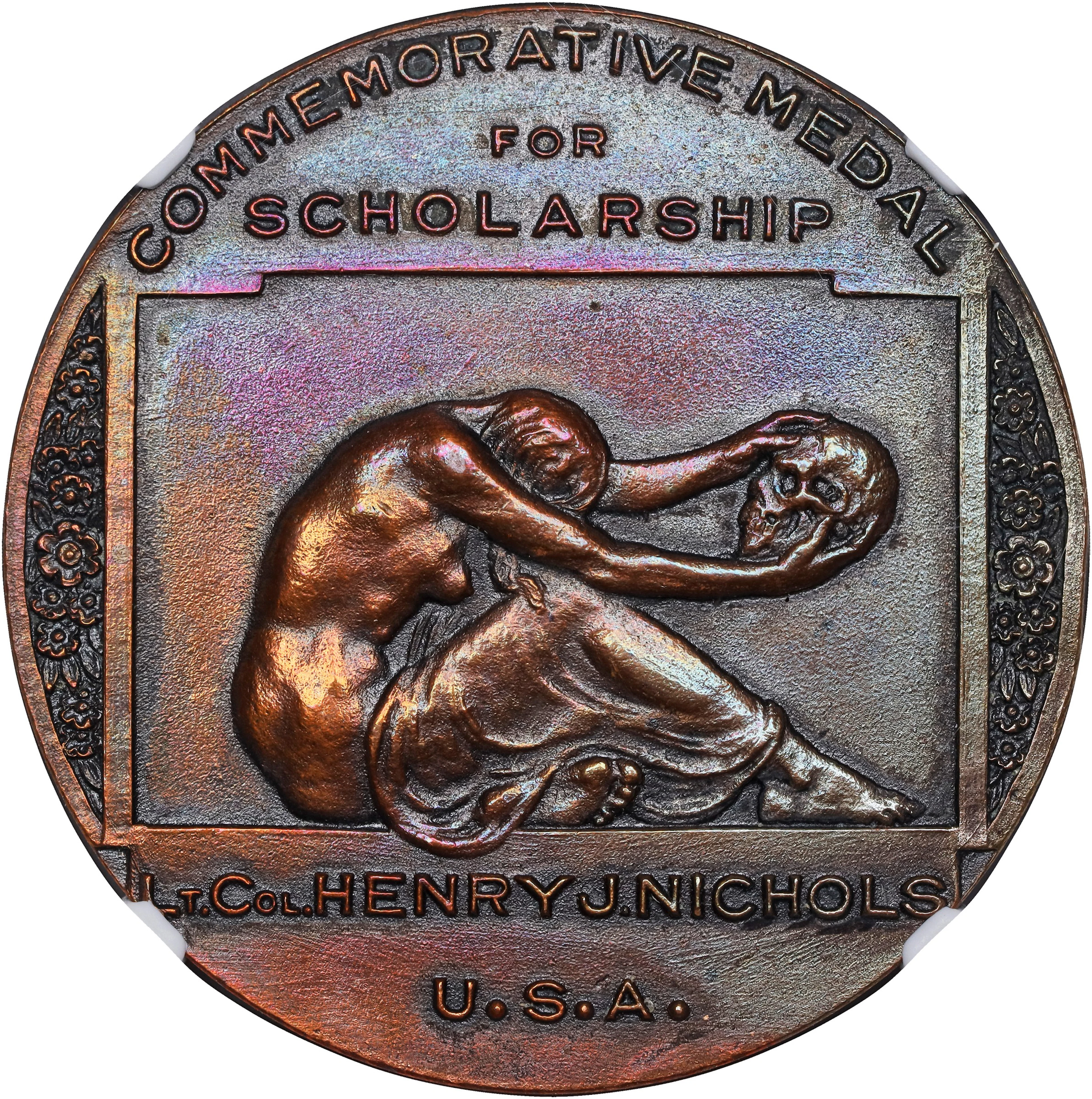 PHILIPPINES. Scholarship Bronze Medal, ND (ca. early 20th Century).