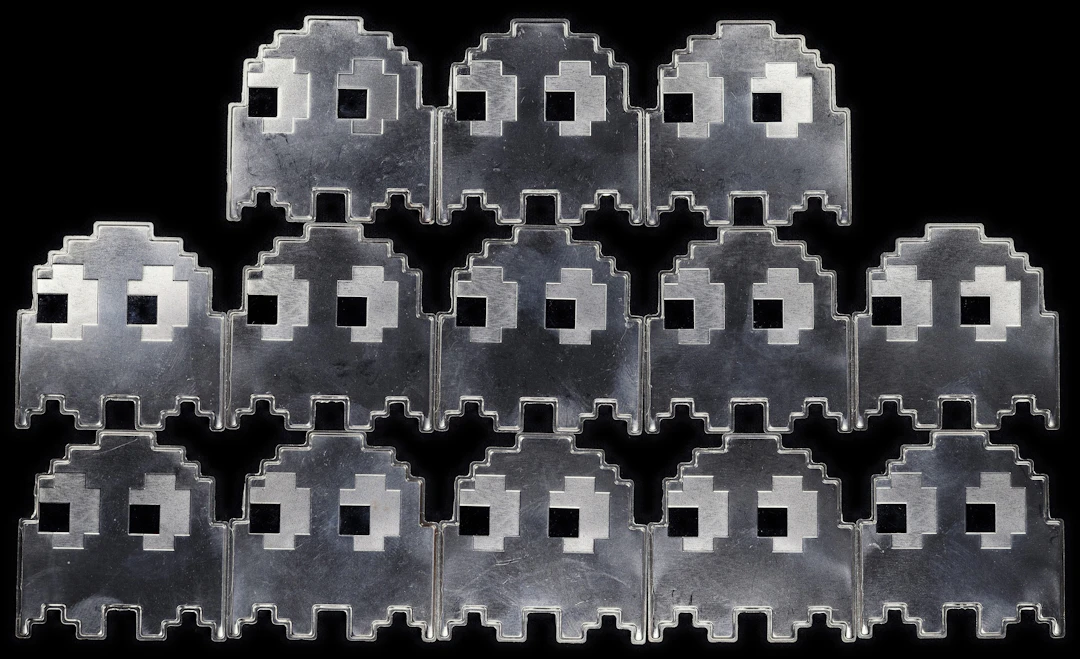 (13 oz, 404.352 g ASW). Niue. Lot of (13) 2022 Pac-Man Ghost 1 oz Silver $2.