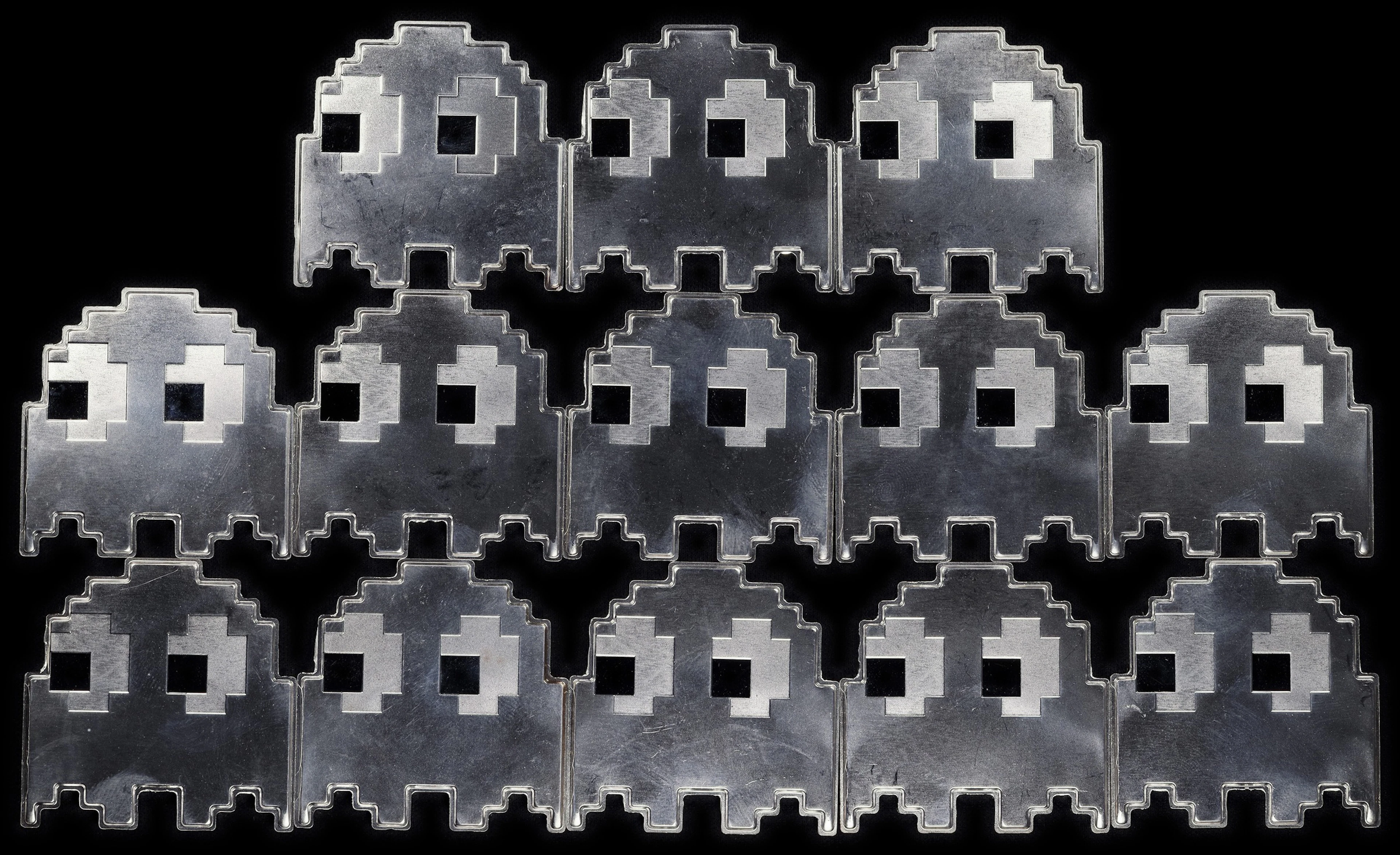 (13 oz, 404.352 g ASW). Niue. Lot of (13) 2022 Pac-Man Ghost 1 oz Silver $2.