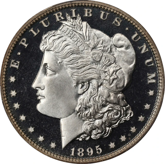 1895 Morgan Silver Dollar. JD-3. Rarity-4. Proof-67 Deep Cameo (PCGS).
