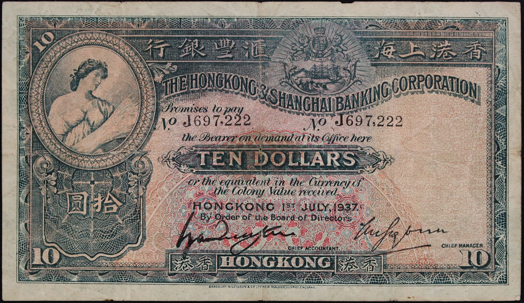 HONG KONG (SAR). Hong Kong & Shanghai Banking Corporation. 10 Dollars