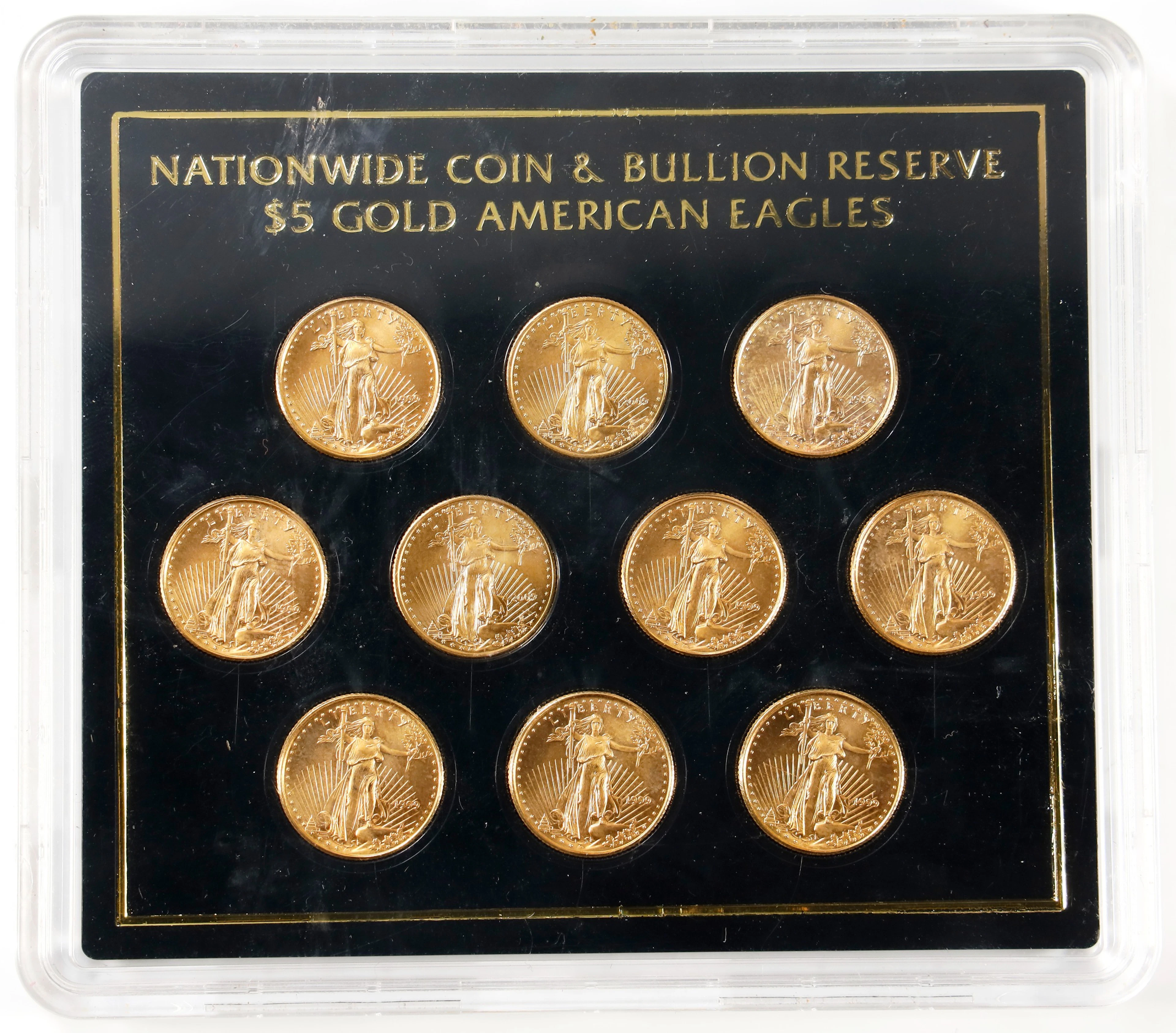 (1 oz, 31.104 g AGW). Mixed Date Nationwide Coin & Bullion Reserve