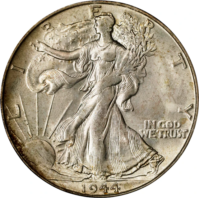 1944-S Walking Liberty Half Dollar. MS-66 (PCGS).