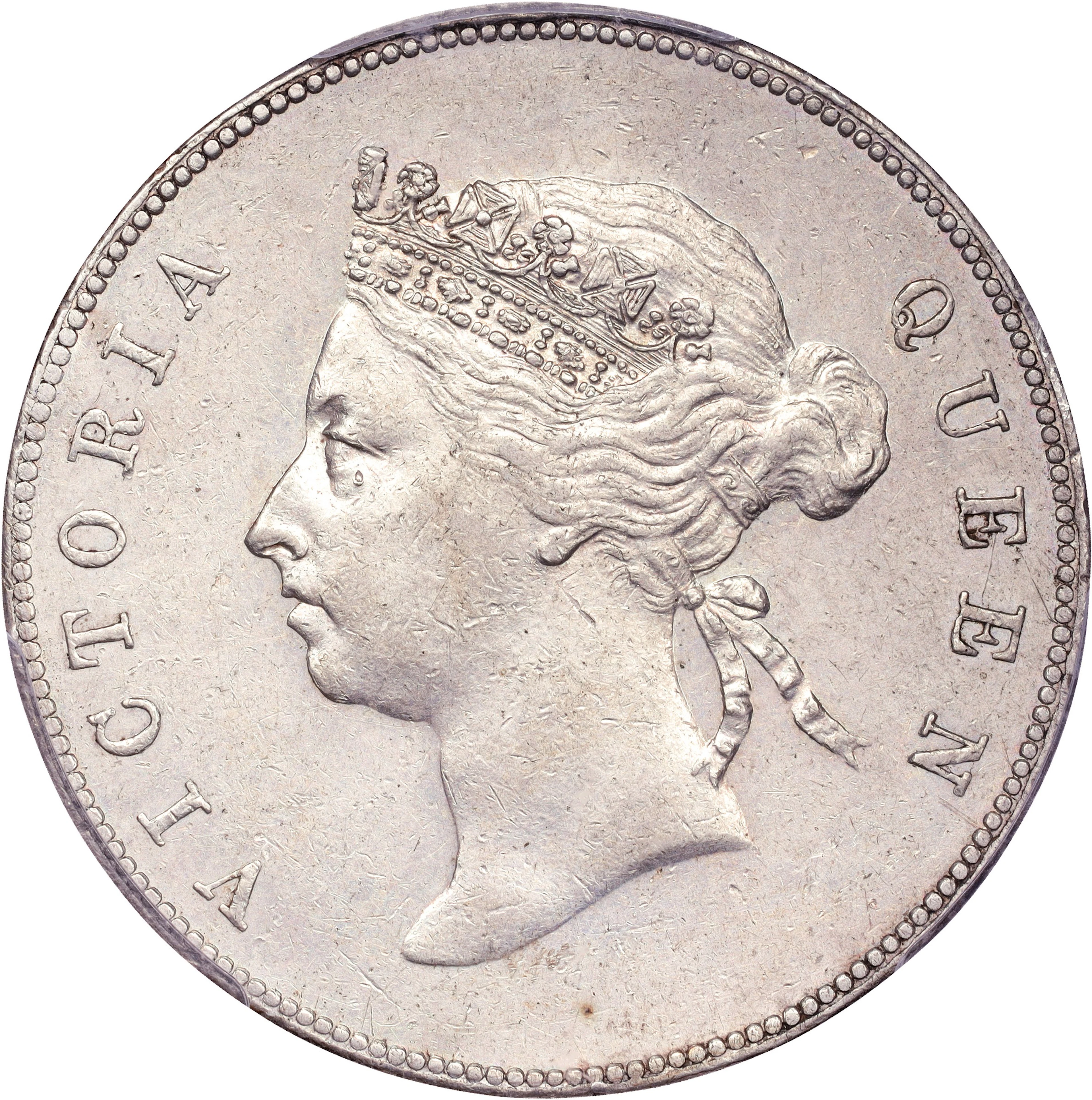 (t) HONG KONG (SAR). 50 Cents, 1892. London Mint. Victoria. PCGS Genuine--Cleane
