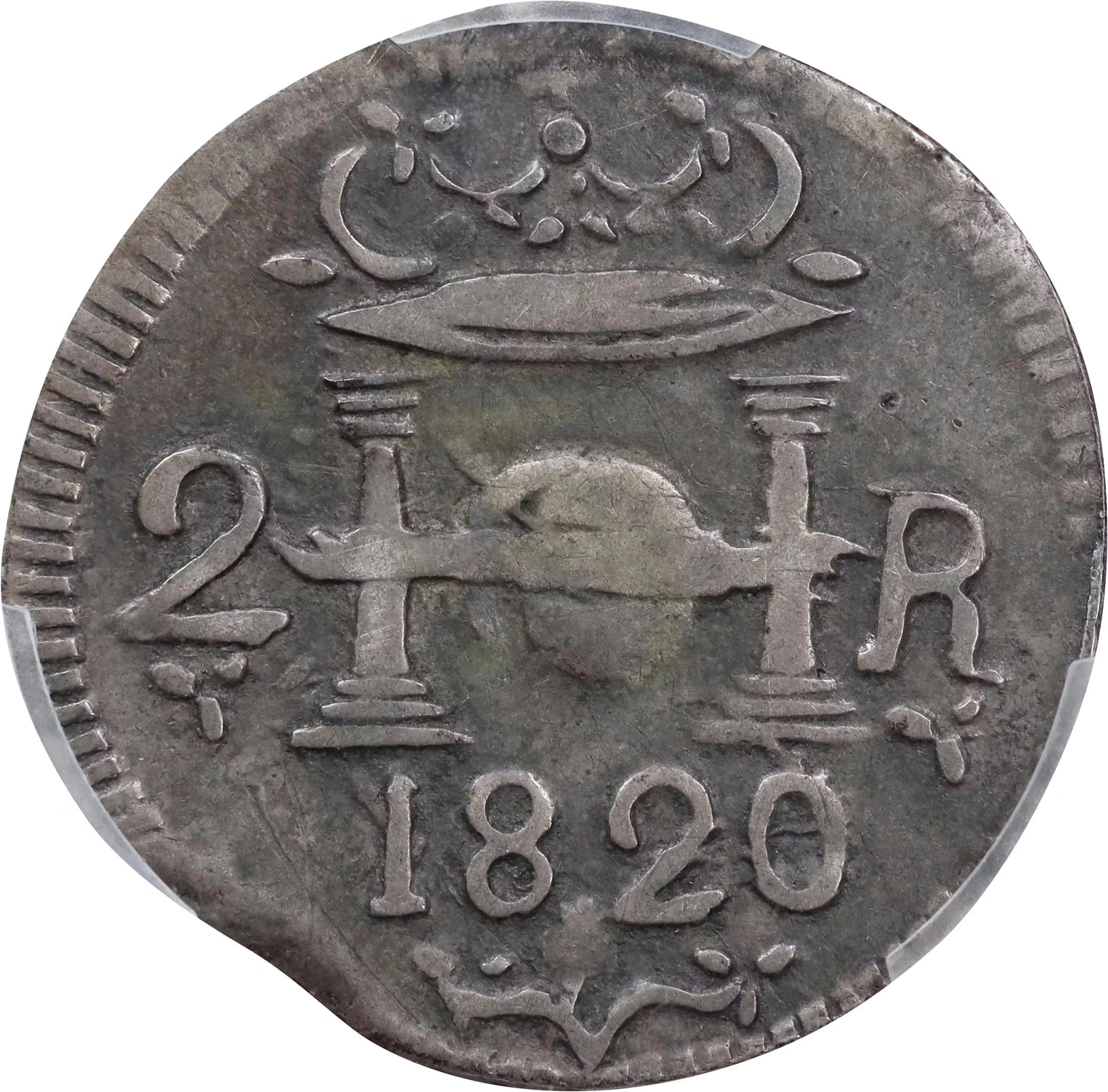 COLOMBIA. Santa Marta. 2 Reales, 1820. Ferdinand VII. PCGS VF-35.
