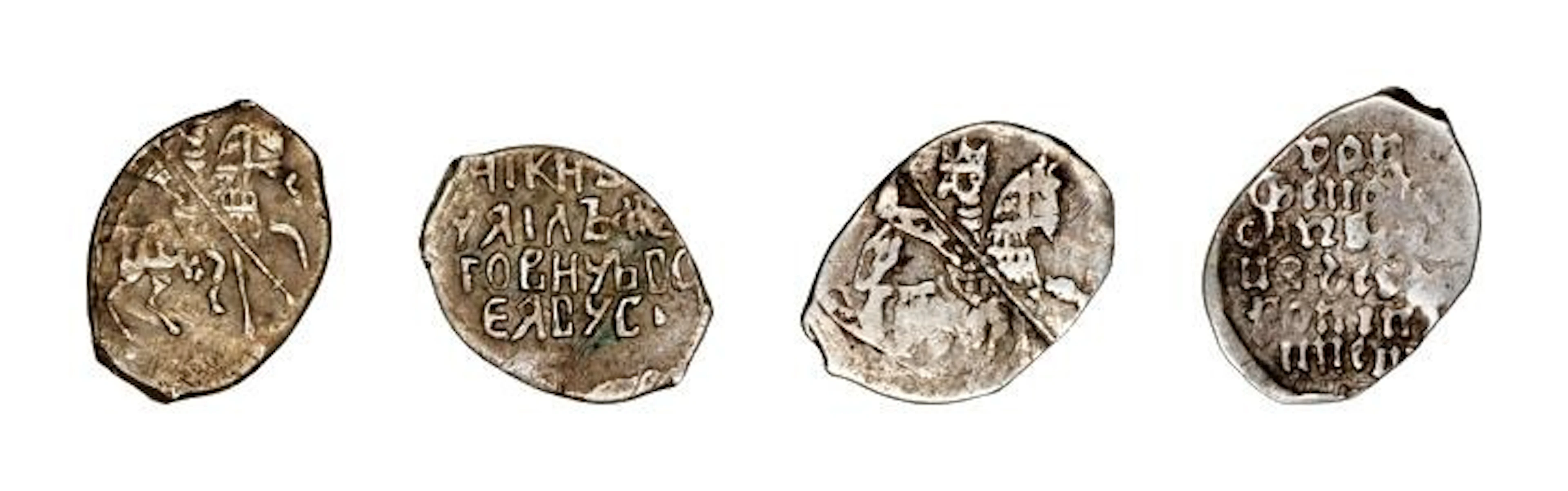 (◊) DENMARK. Duo of Silver Dennings (Wire Money), ND (1619-20). Glückstadt