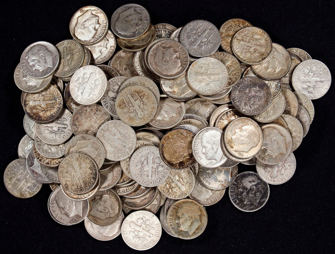(11.583 oz, 360.278 g ASW). $16.20 Face Value in 90% Silver Dimes.