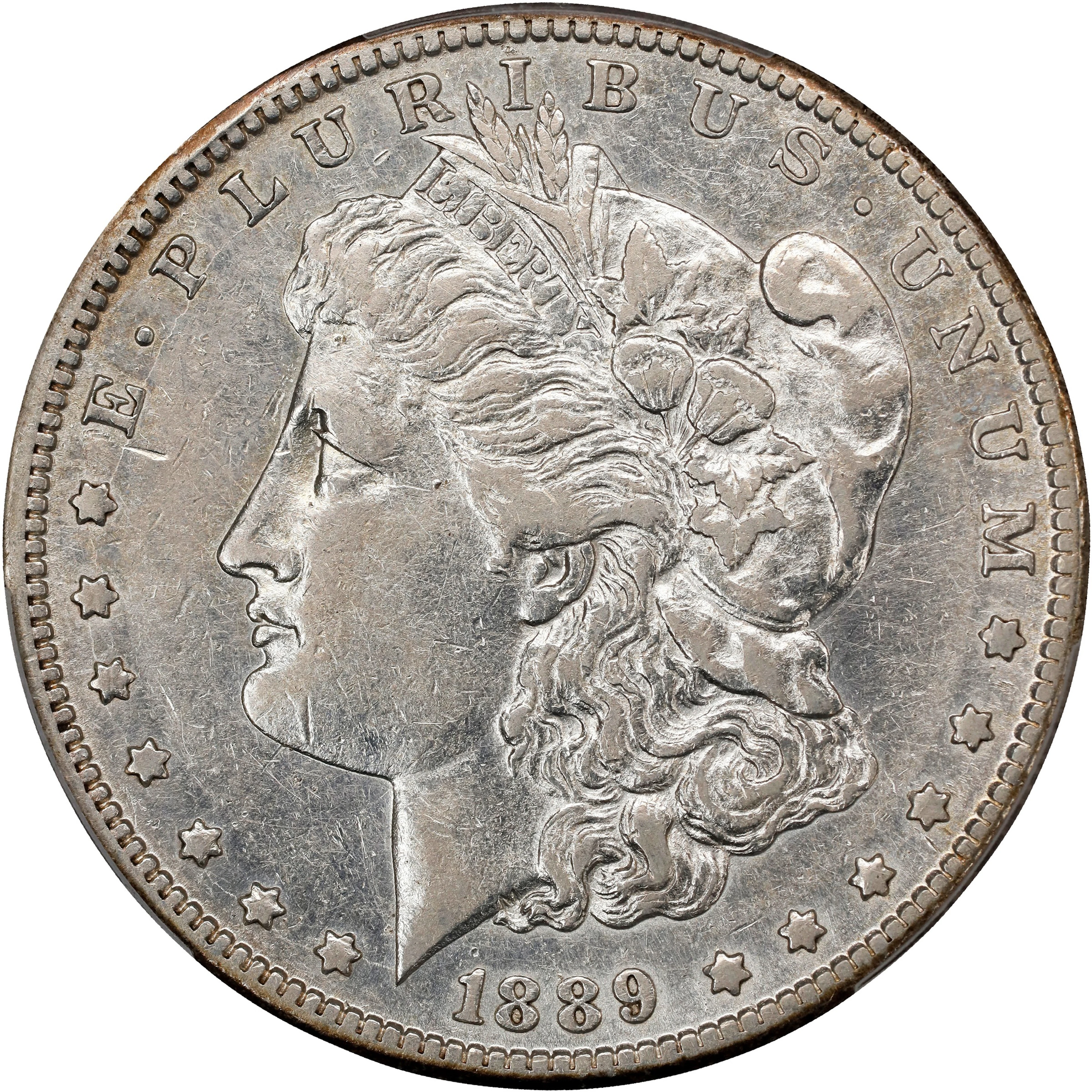1889-CC Morgan Silver Dollar. EF Details--Cleaned (PCGS).