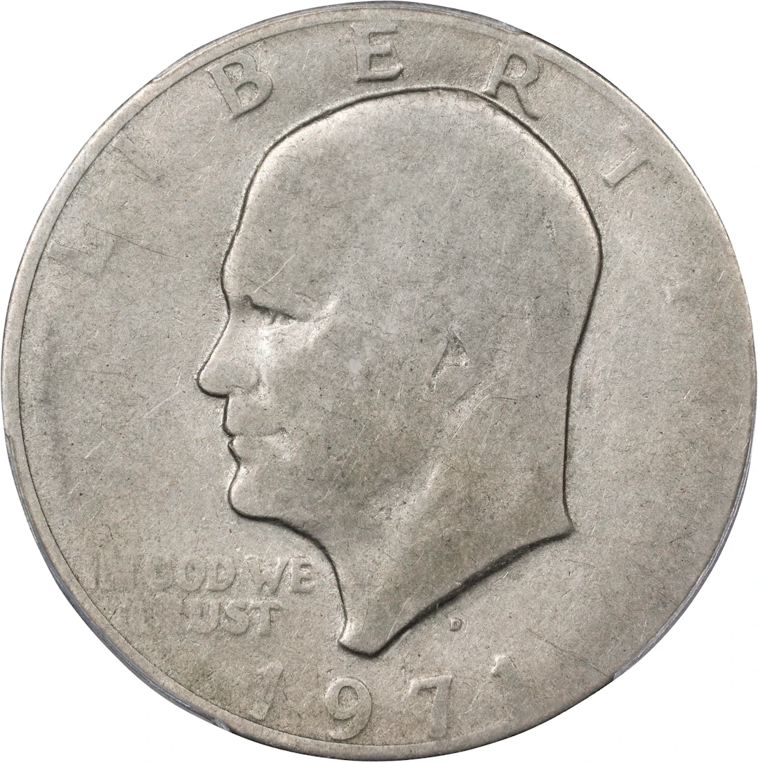 1971-D Eisenhower Dollar. AG-3 (PCGS).