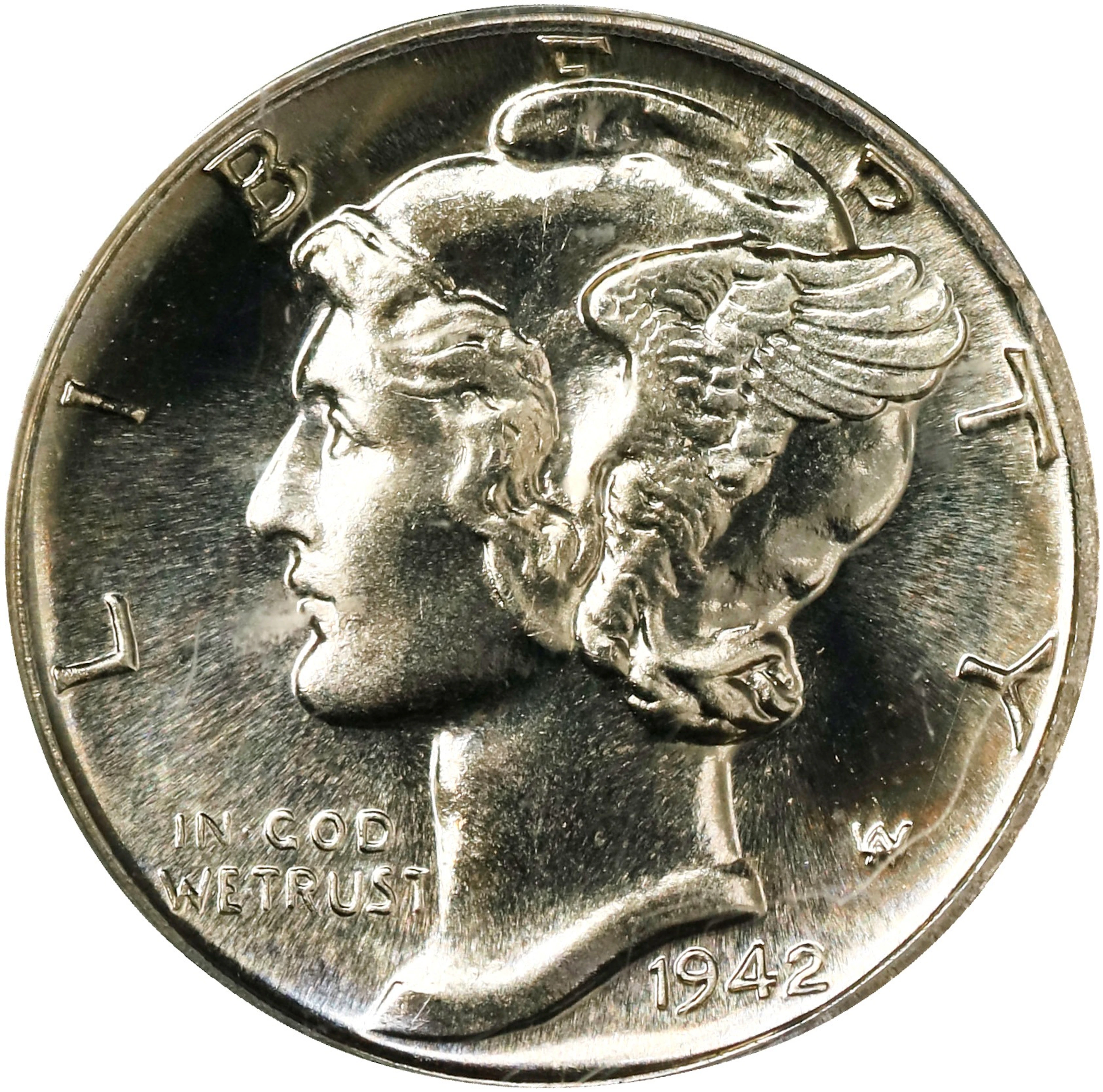 1942 Mercury Dime. Proof-67 (PCGS). OGH Generation 3.0.