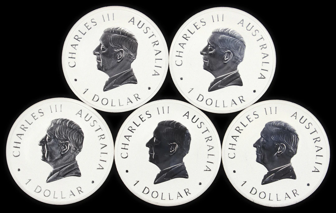(5 oz, 155.52 g ASW). Australia. Lot of (5) 2026 1 oz Silver Wedge-Tailed