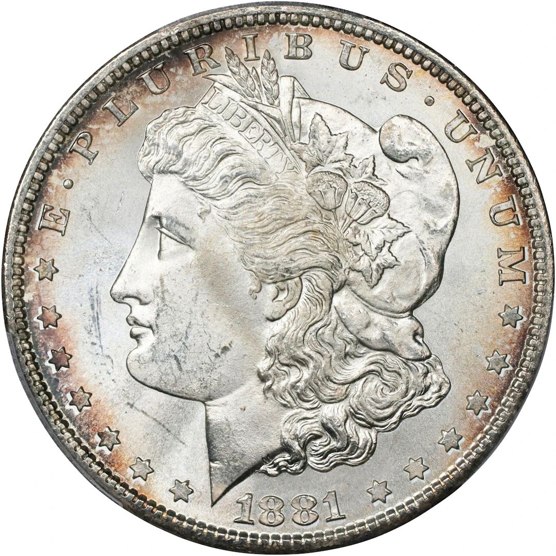 1881-S Morgan Silver Dollar. MS-64+ (PCGS). CAC.