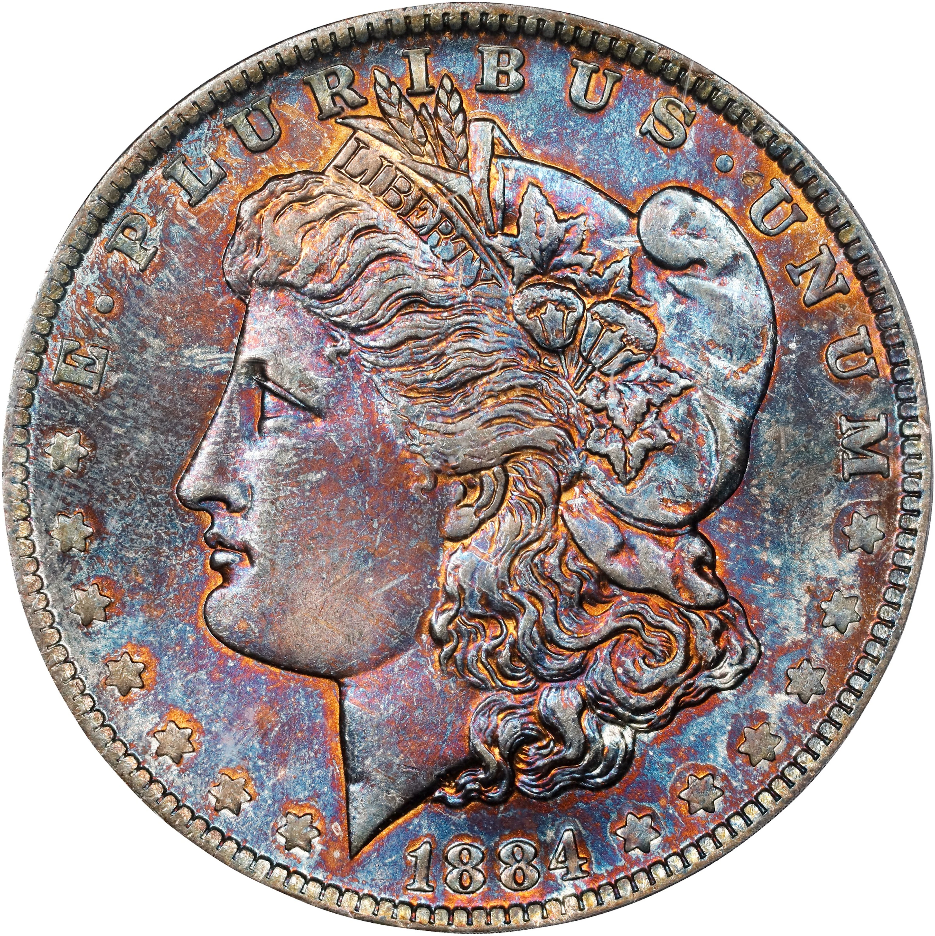 1884-O Morgan Silver Dollar. MS-63 (PCGS).