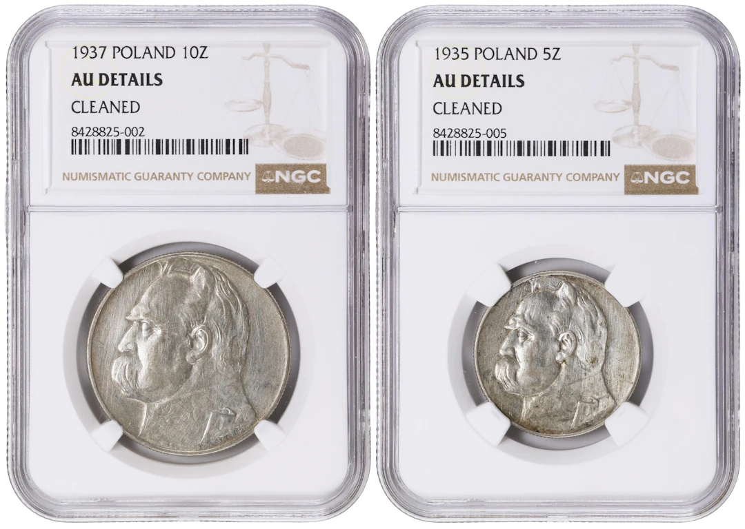 POLAND. Duo of Silver Denominations (2 Pieces), 1935 & 1937. Warsaw