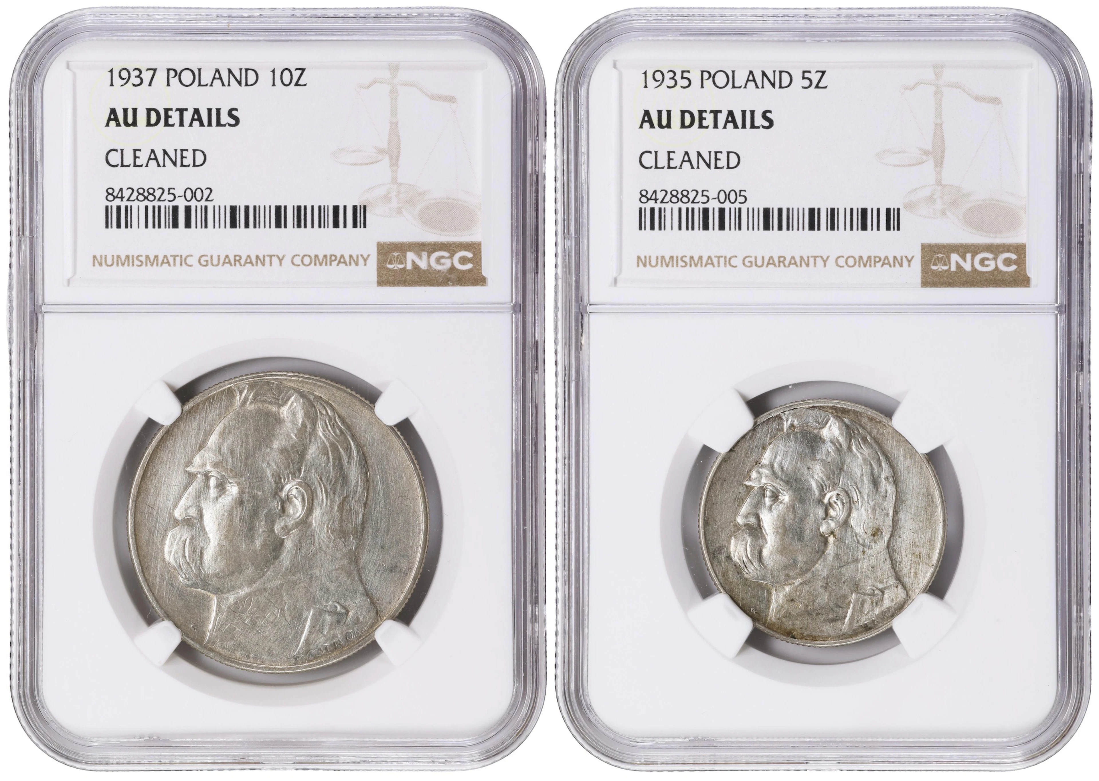 POLAND. Duo of Silver Denominations (2 Pieces), 1935 & 1937. Warsaw