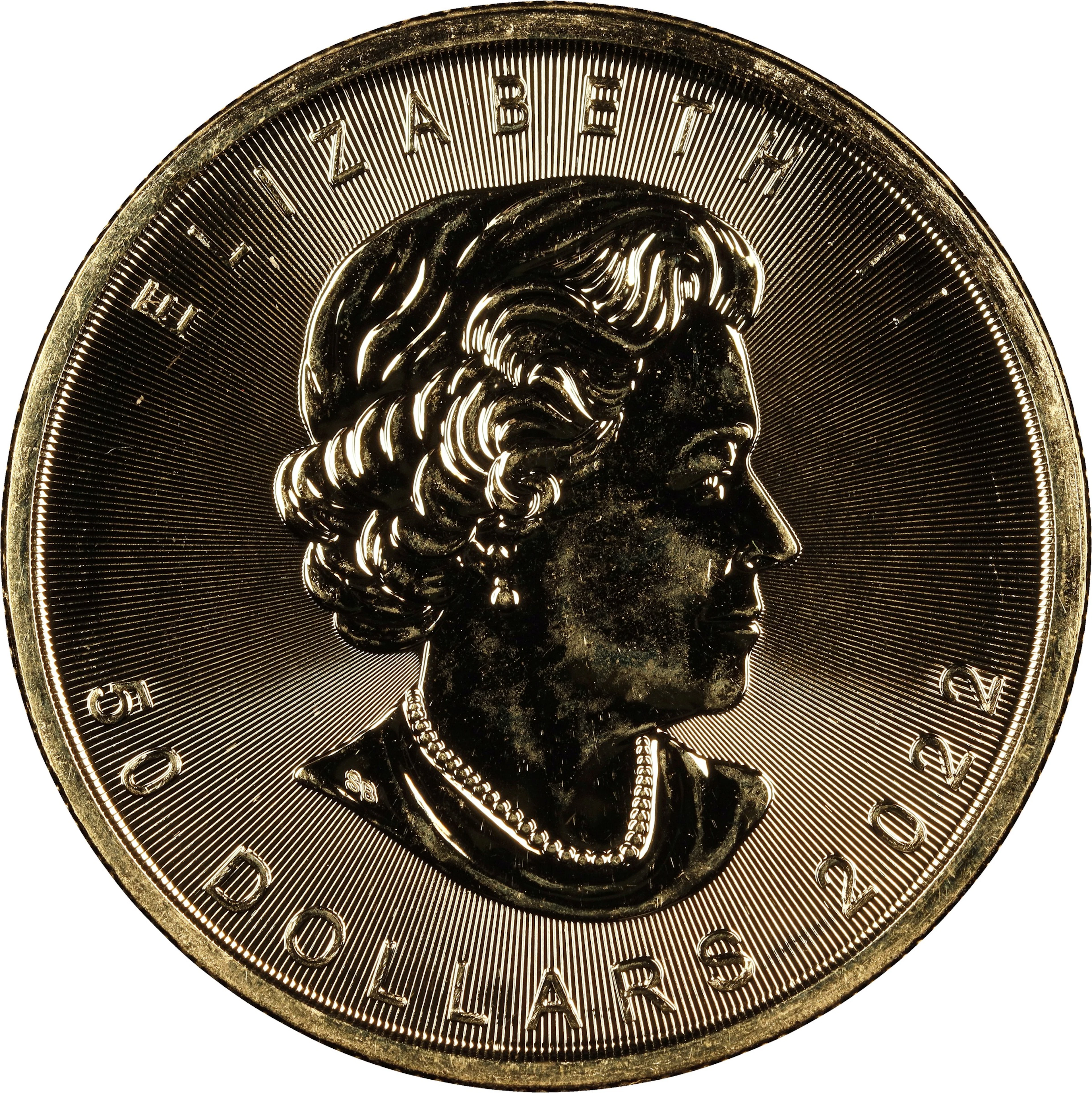 (1 oz, 31.104 g AGW). Canada. 2022 1 oz Gold Maple Leaf $50.