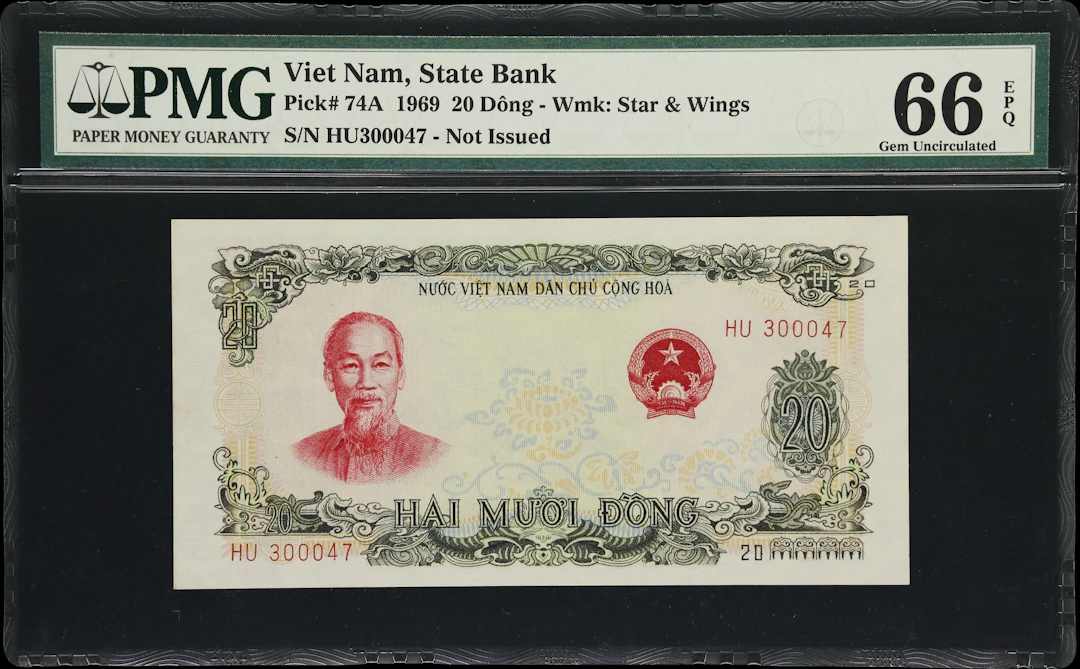 VIETNAM. State Bank of Vietnam. 20 Dong, 1969. P-74A. PMG Gem Uncirculated