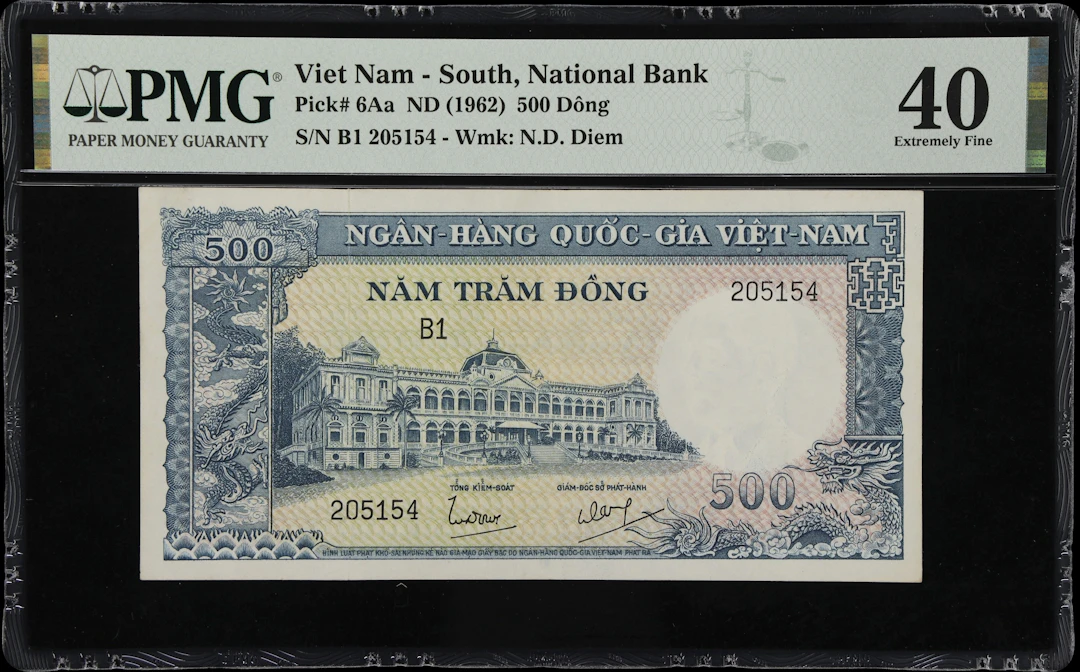 VIETNAM, SOUTH. National Bank of Vietnam. 500 Dong, ND (1962). P-6Aa.