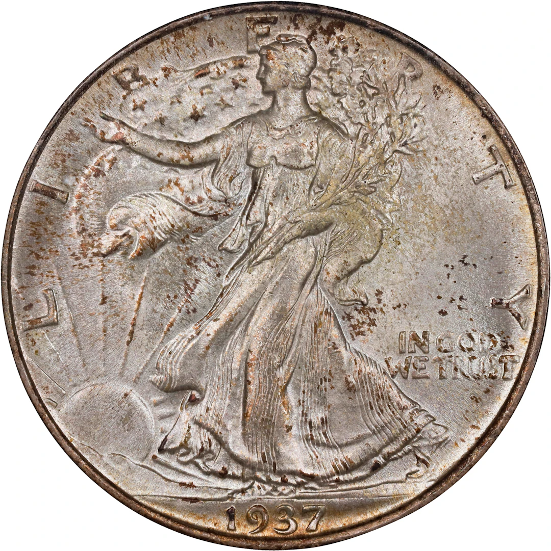 1937 Walking Liberty Half Dollar. MS-65 (NGC).