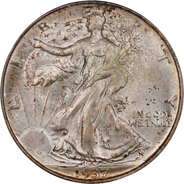1937 Walking Liberty Half Dollar. MS-65 (NGC).