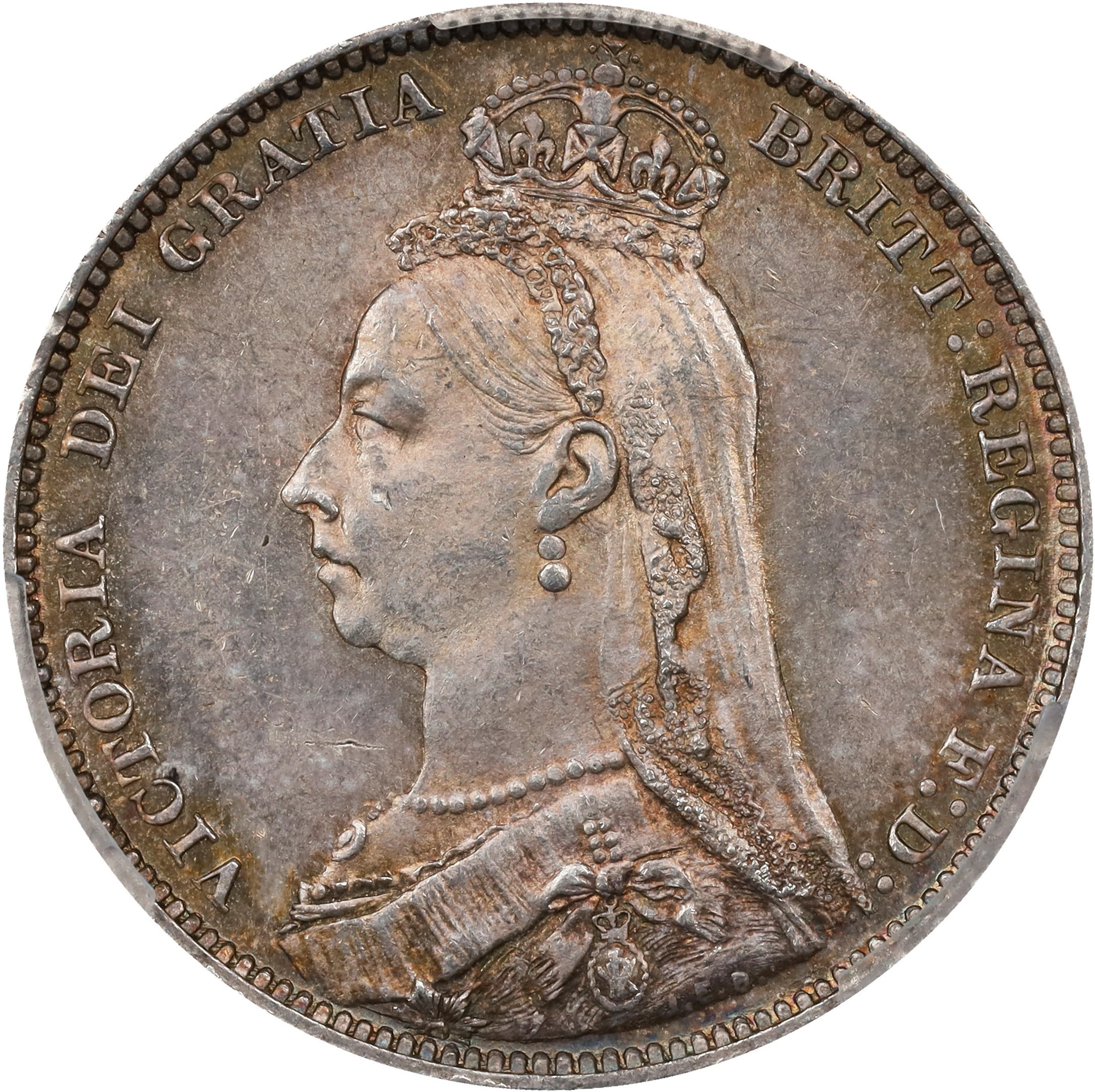 GREAT BRITAIN. Shilling, 1890. London Mint. Victoria. PCGS MS-64.