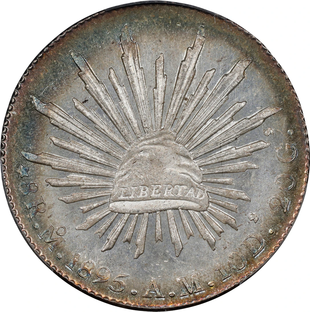 MEXICO. 8 Reales, 1895-Mo AM. Mexico City Mint. PCGS MS-66.