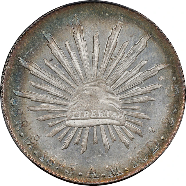 MEXICO. 8 Reales, 1895-Mo AM. Mexico City Mint. PCGS MS-66.
