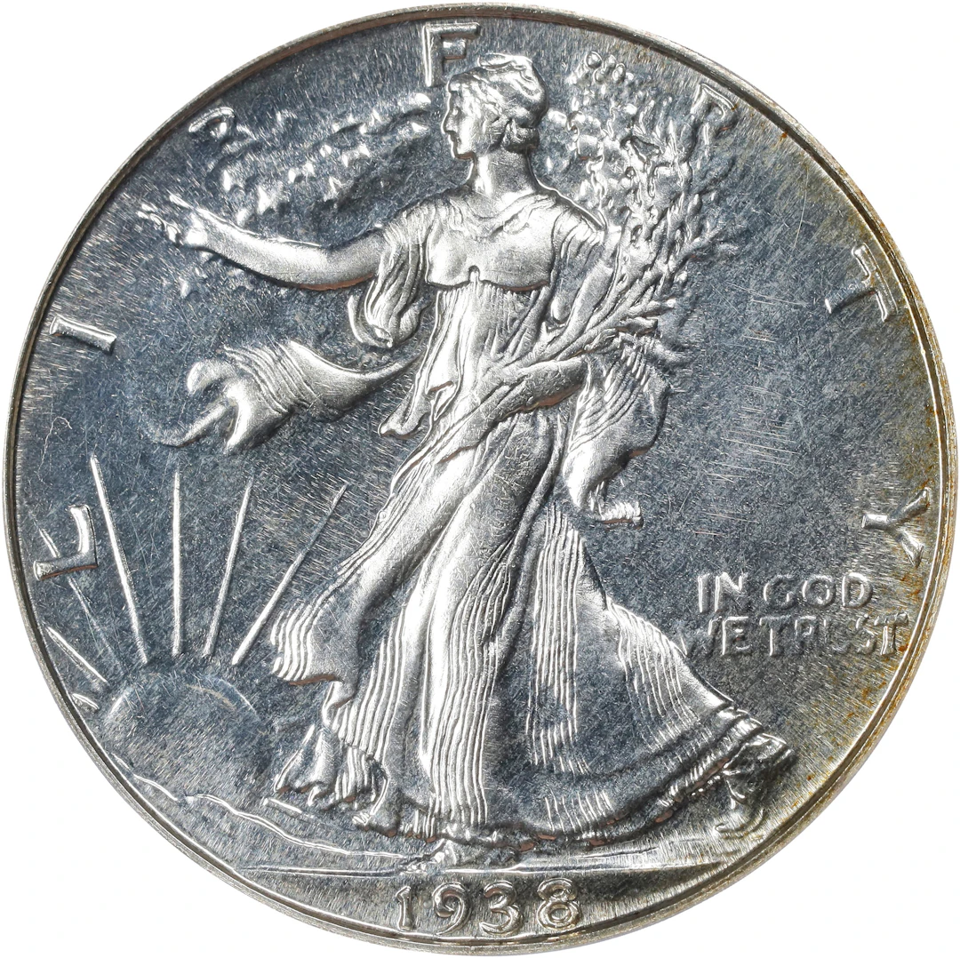 1938 Walking Liberty Half Dollar. Proof-64 (PCGS).