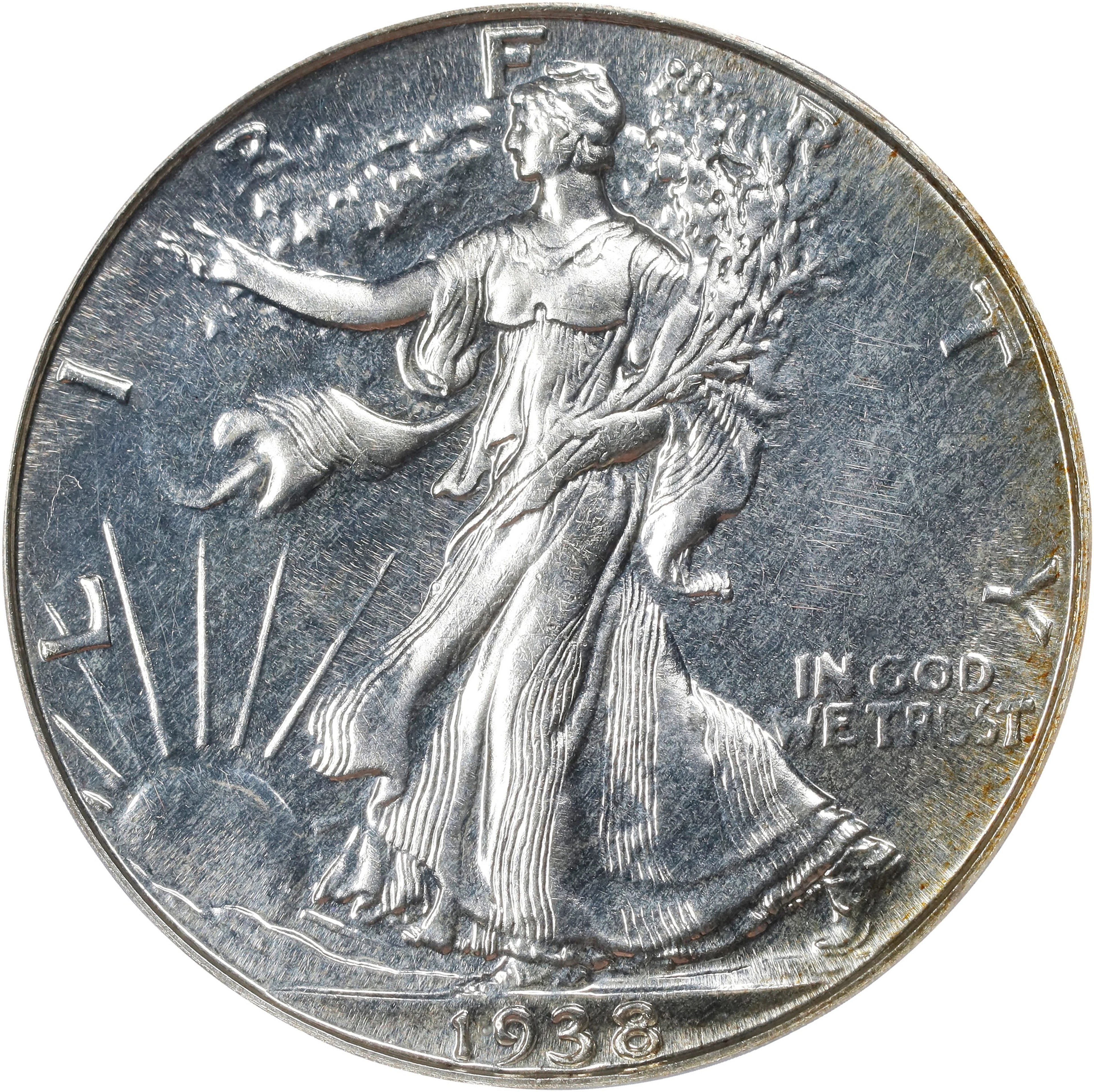 1938 Walking Liberty Half Dollar. Proof-64 (PCGS).
