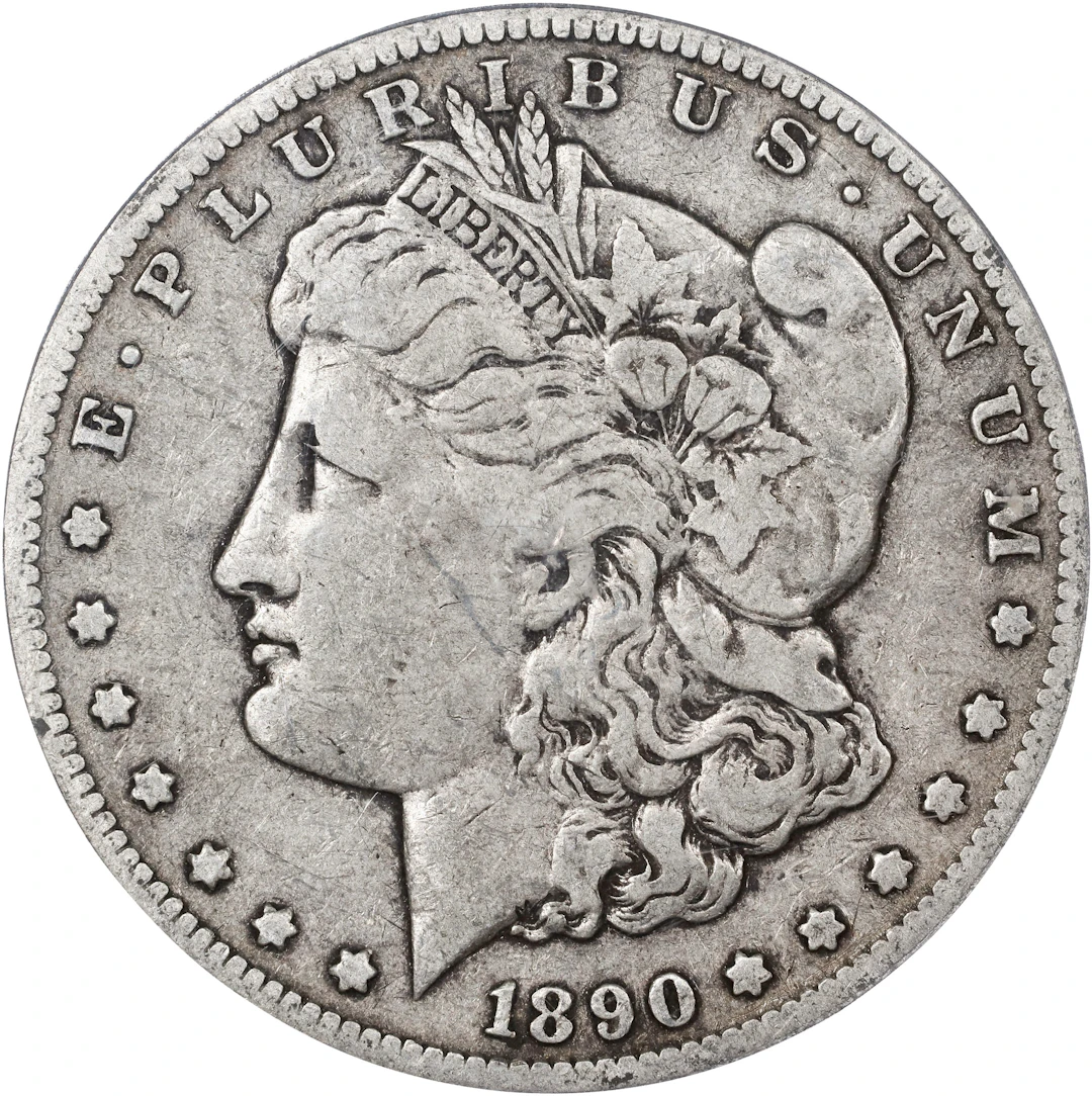 1890-CC Morgan Silver Dollar. Fine-15 (PCGS).