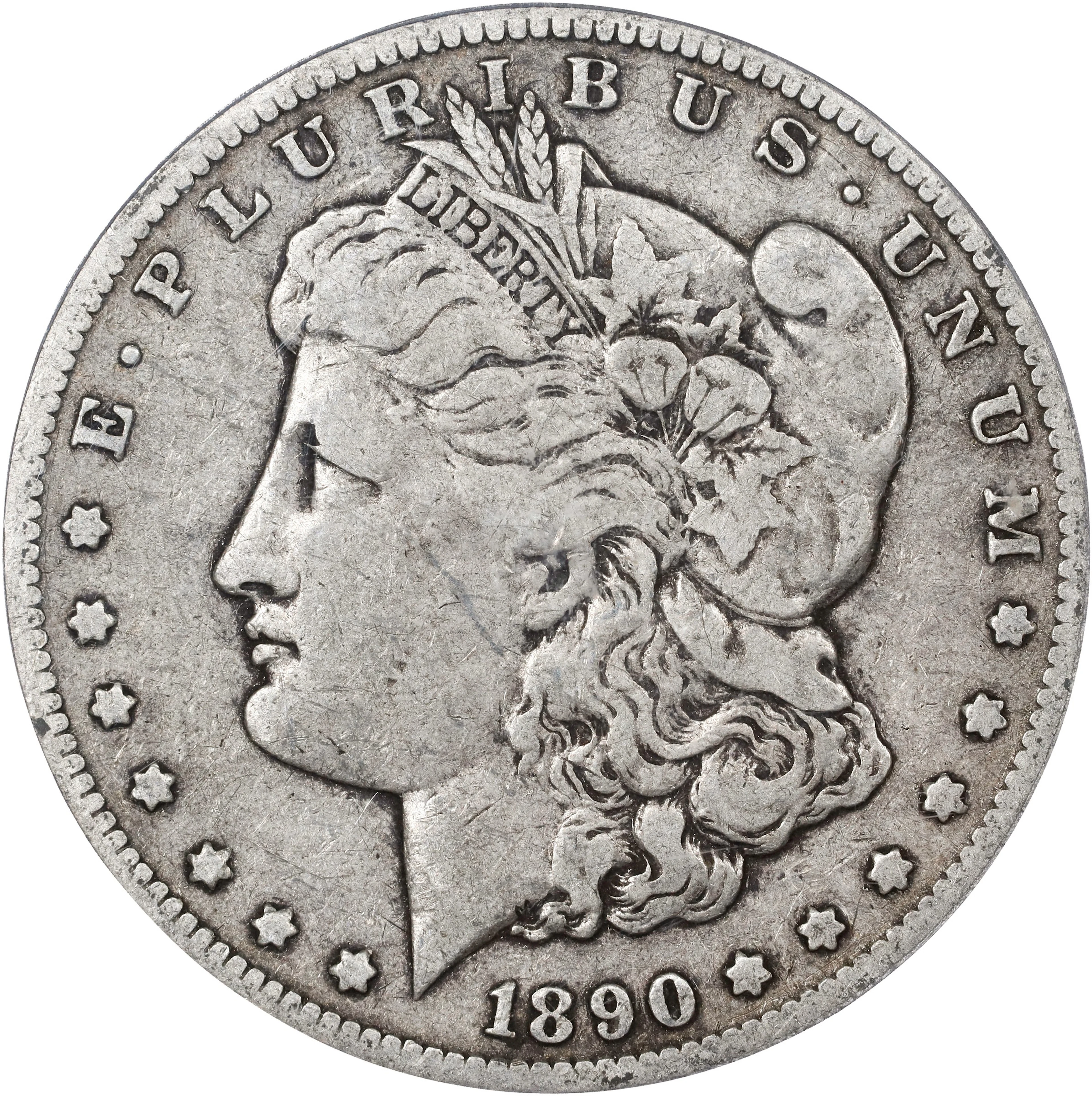 1890-CC Morgan Silver Dollar. Fine-15 (PCGS).