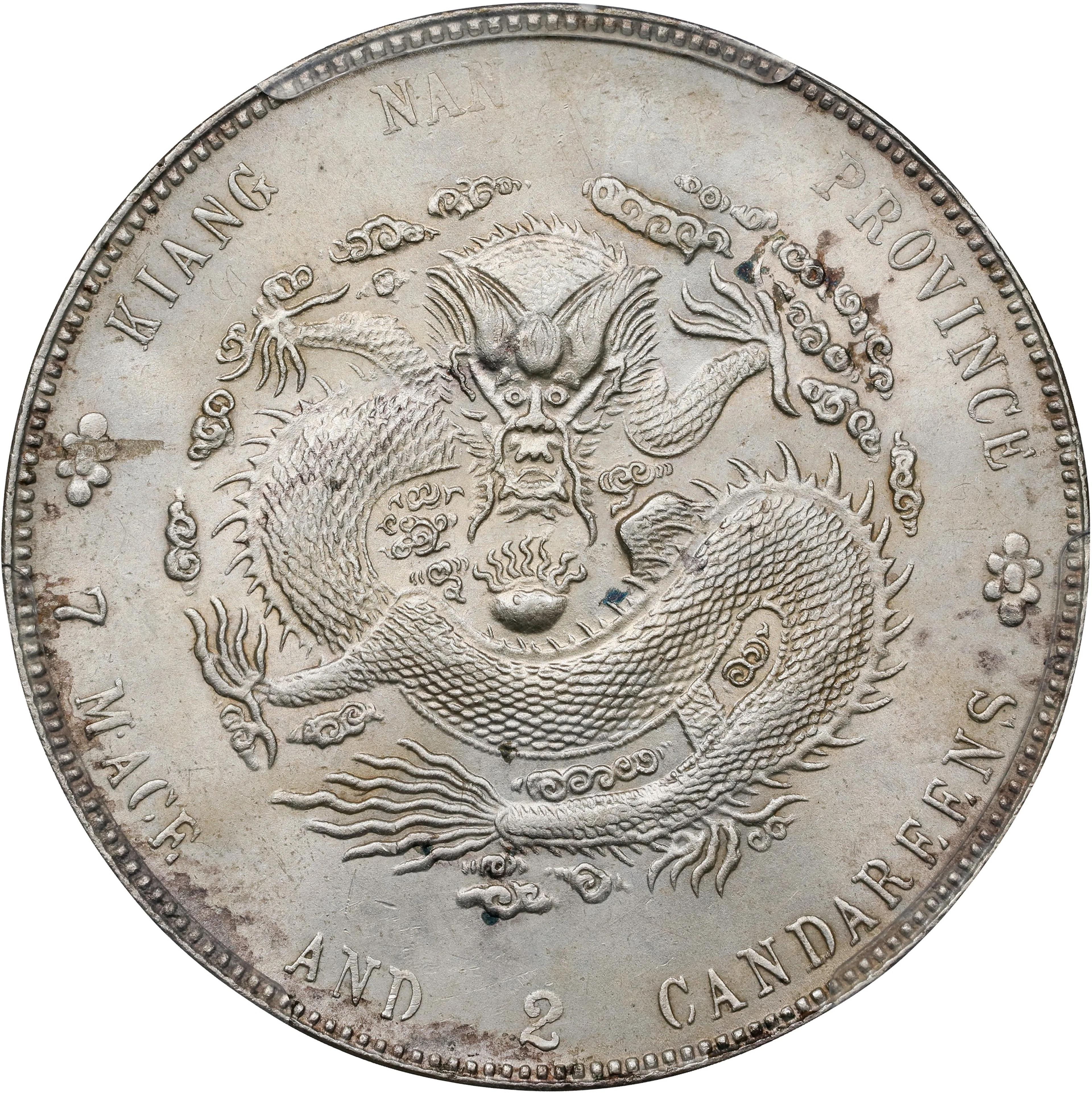 (t) CHINA. Kiangnan. 7 Mace 2 Candareens (Dollar), CD (1904)-HAH CH.